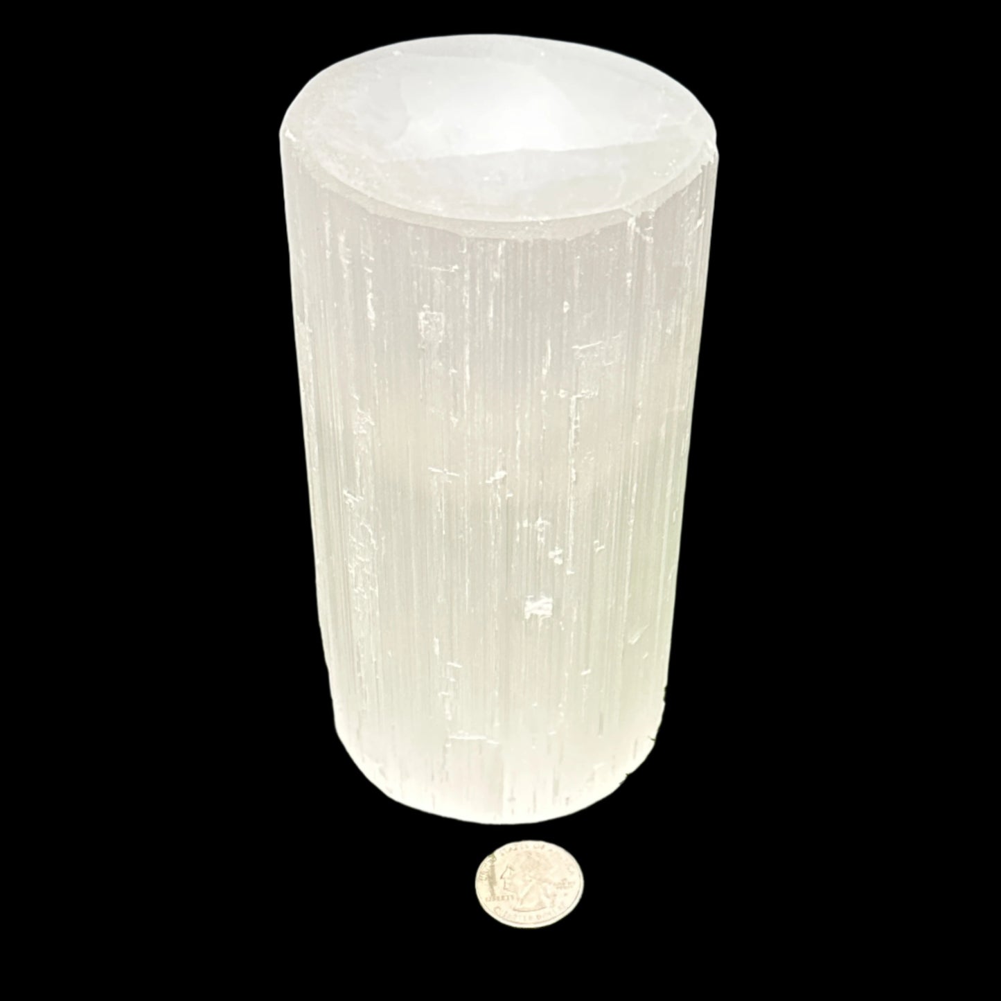 Cylinder Selenite Lamp