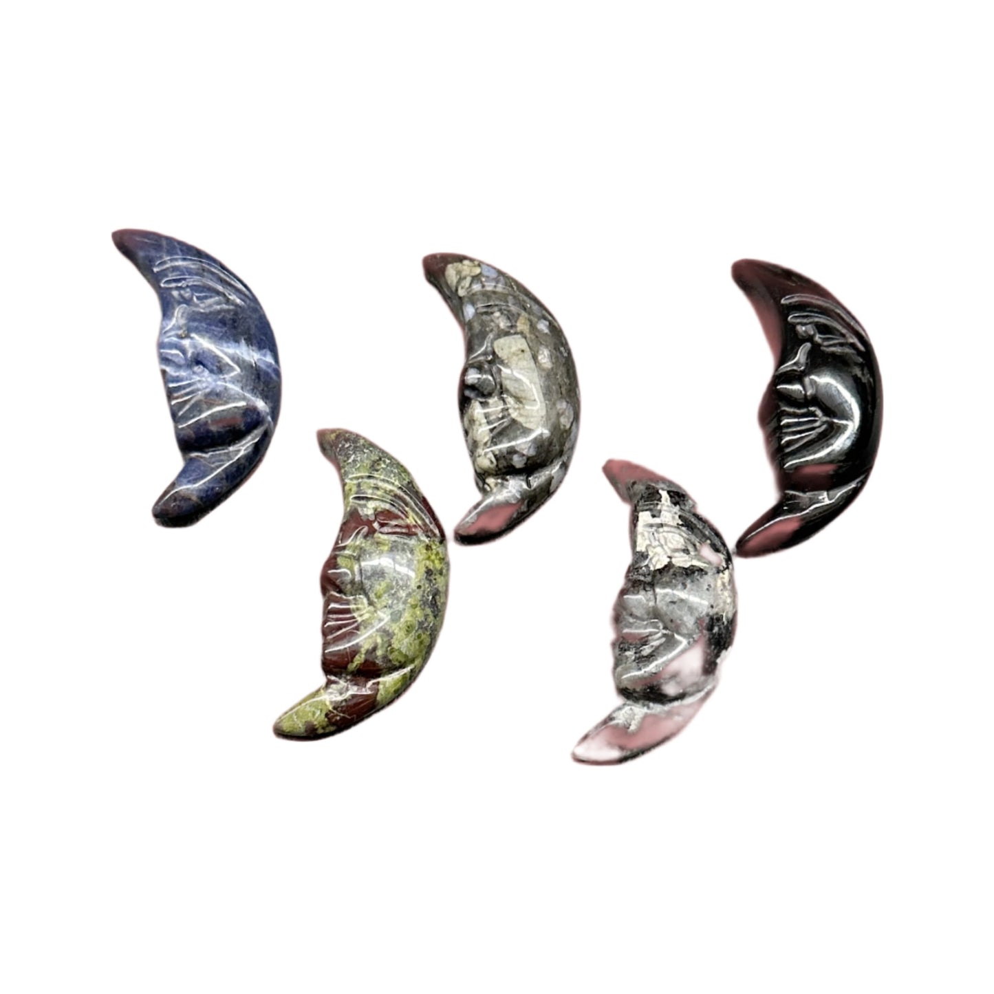 Gemstone crescent moon