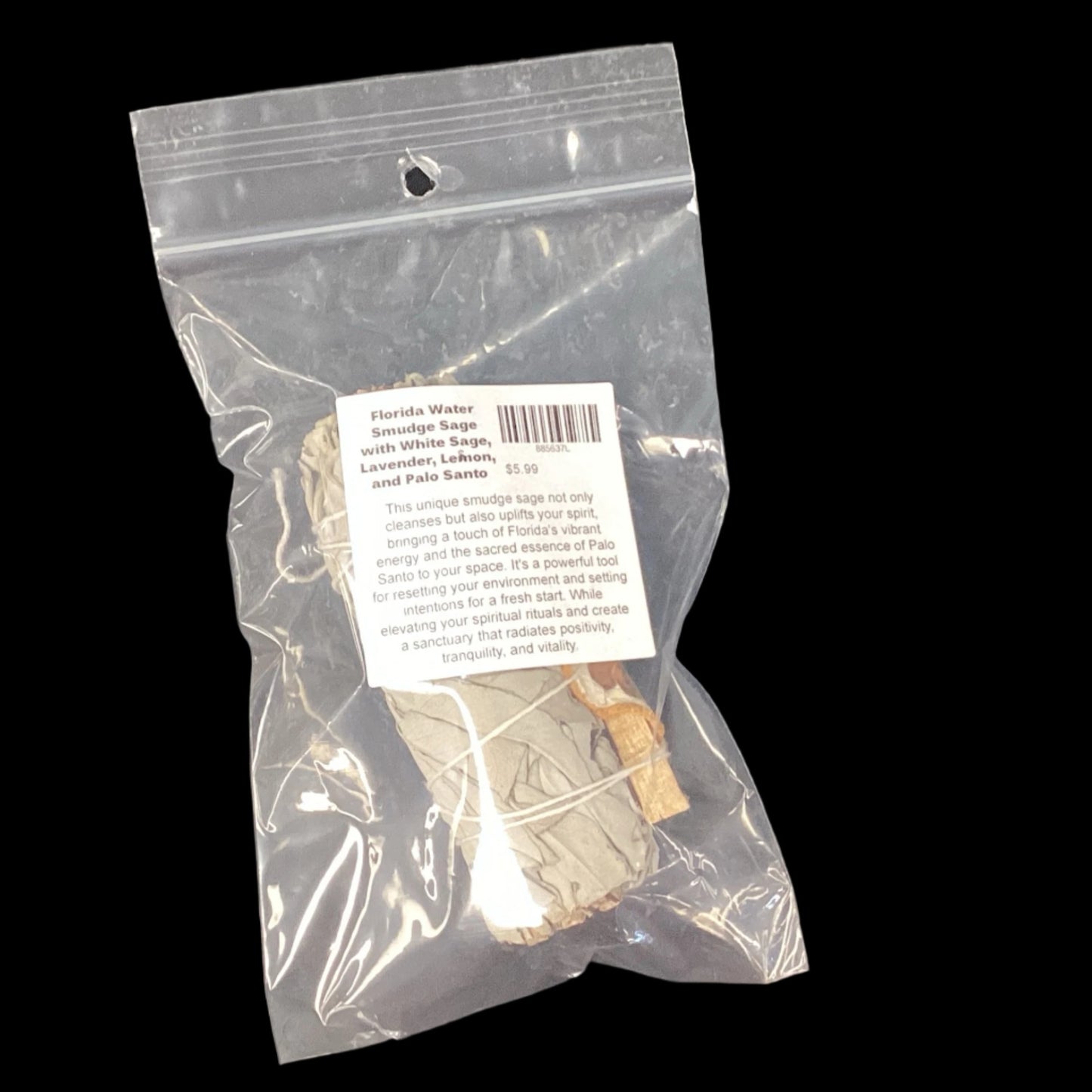 Florida Water Smudge Sage with White Sage, Lavender, Lemon, and Palo Santo