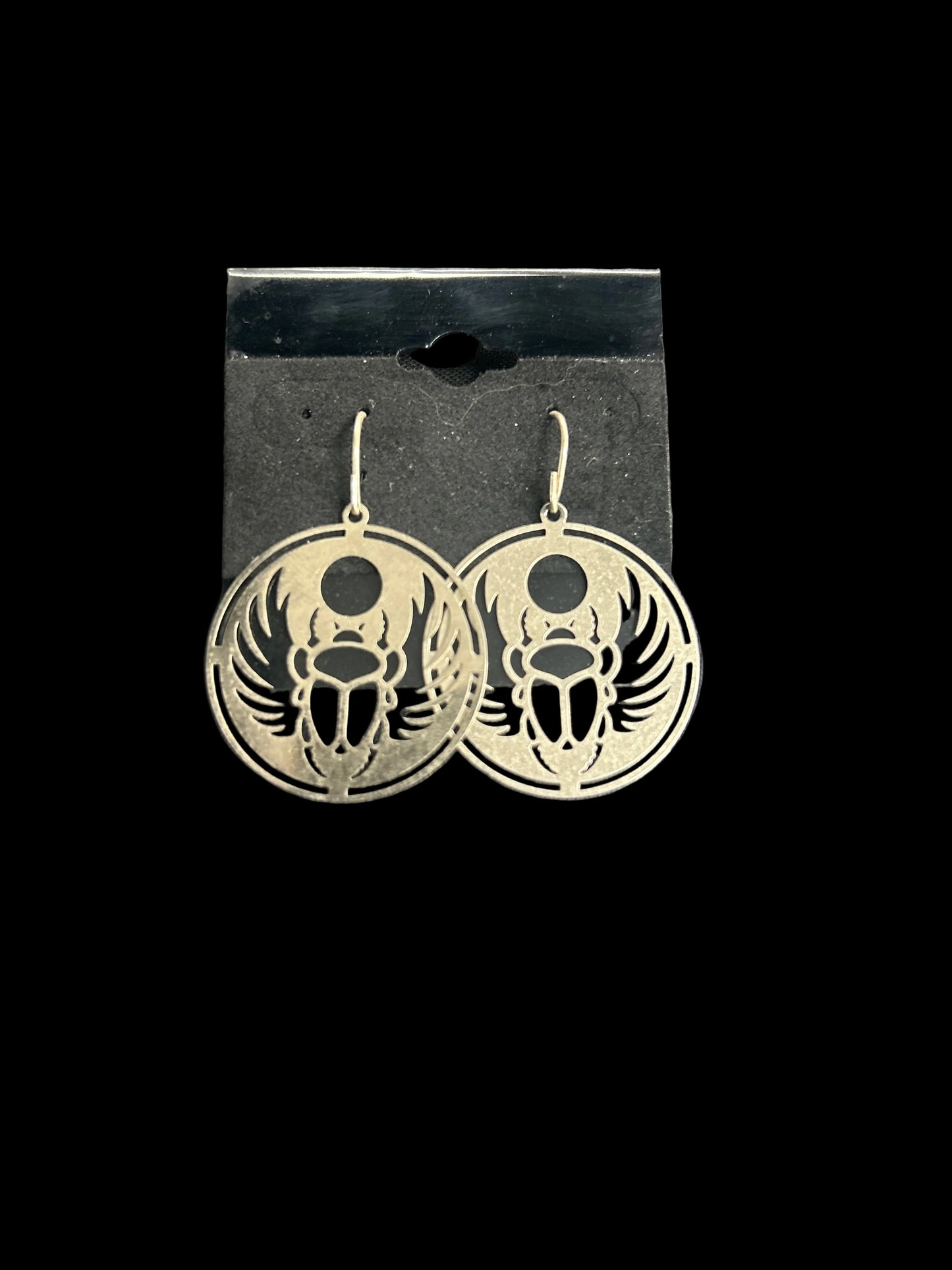 Egyptian Scarab Earrings