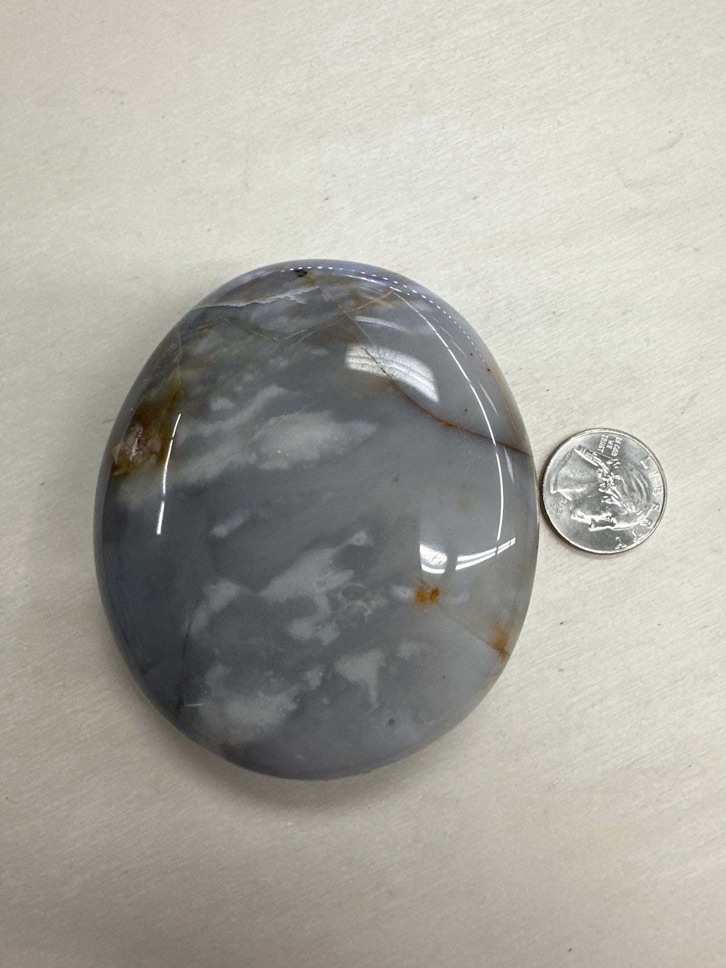 Violet Flame Agate Palm Stones