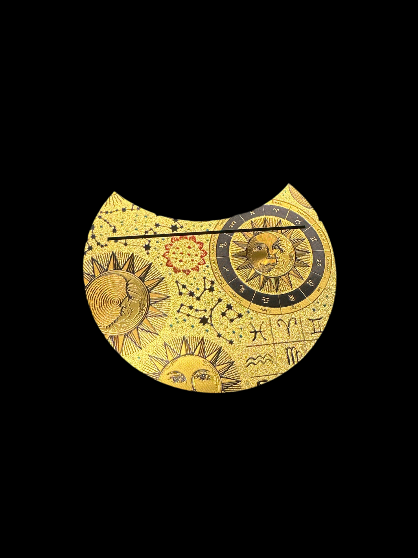 Wooden Crescent Tarot Card Holder