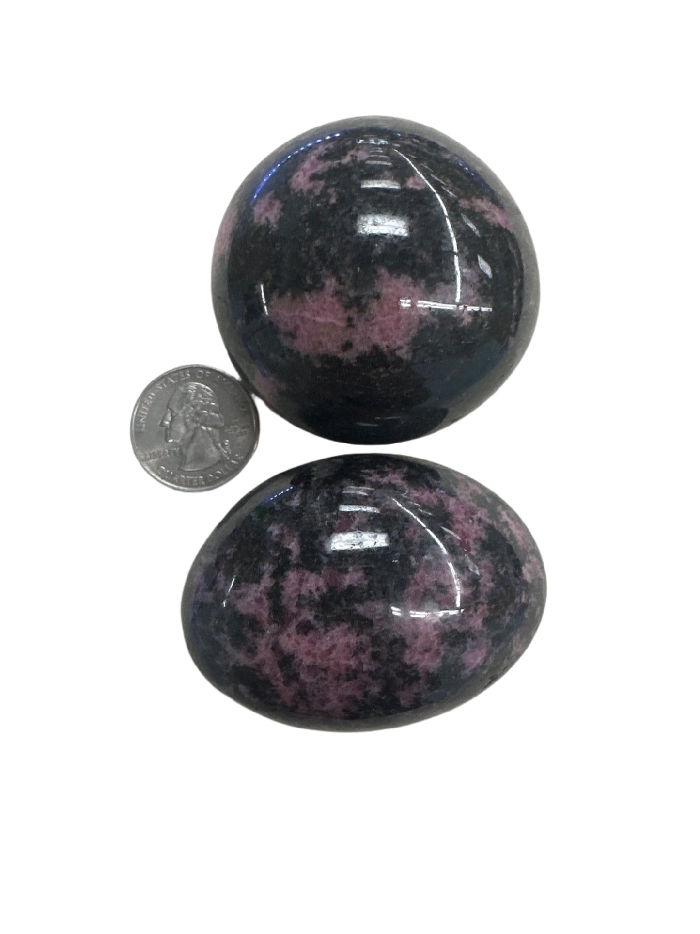 Rhodonite Palm Stone