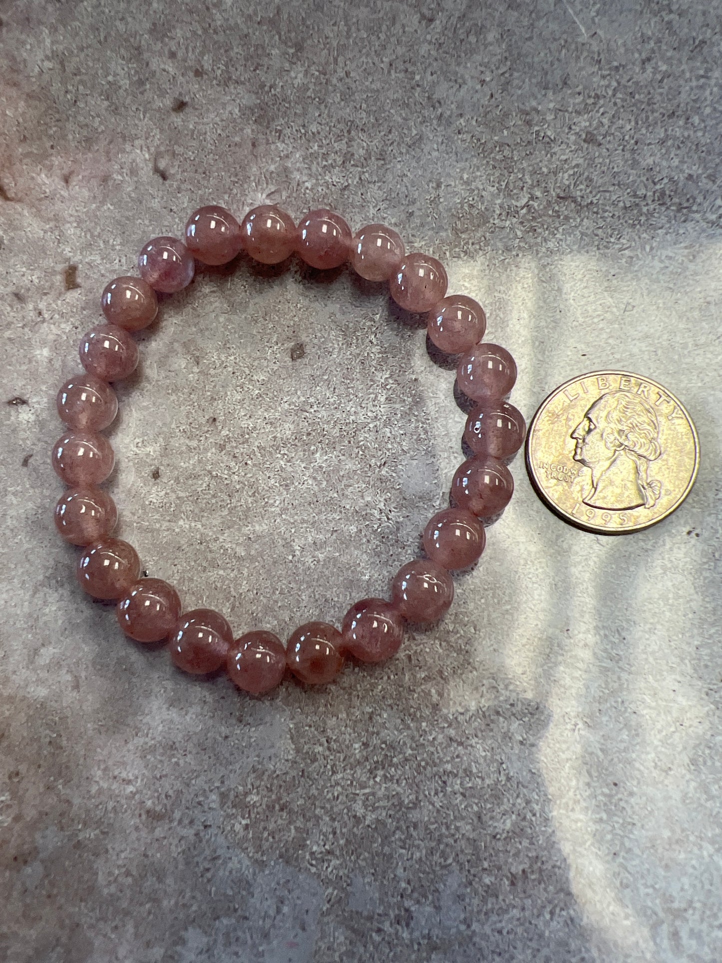 Strawberry Quartz Bracelet