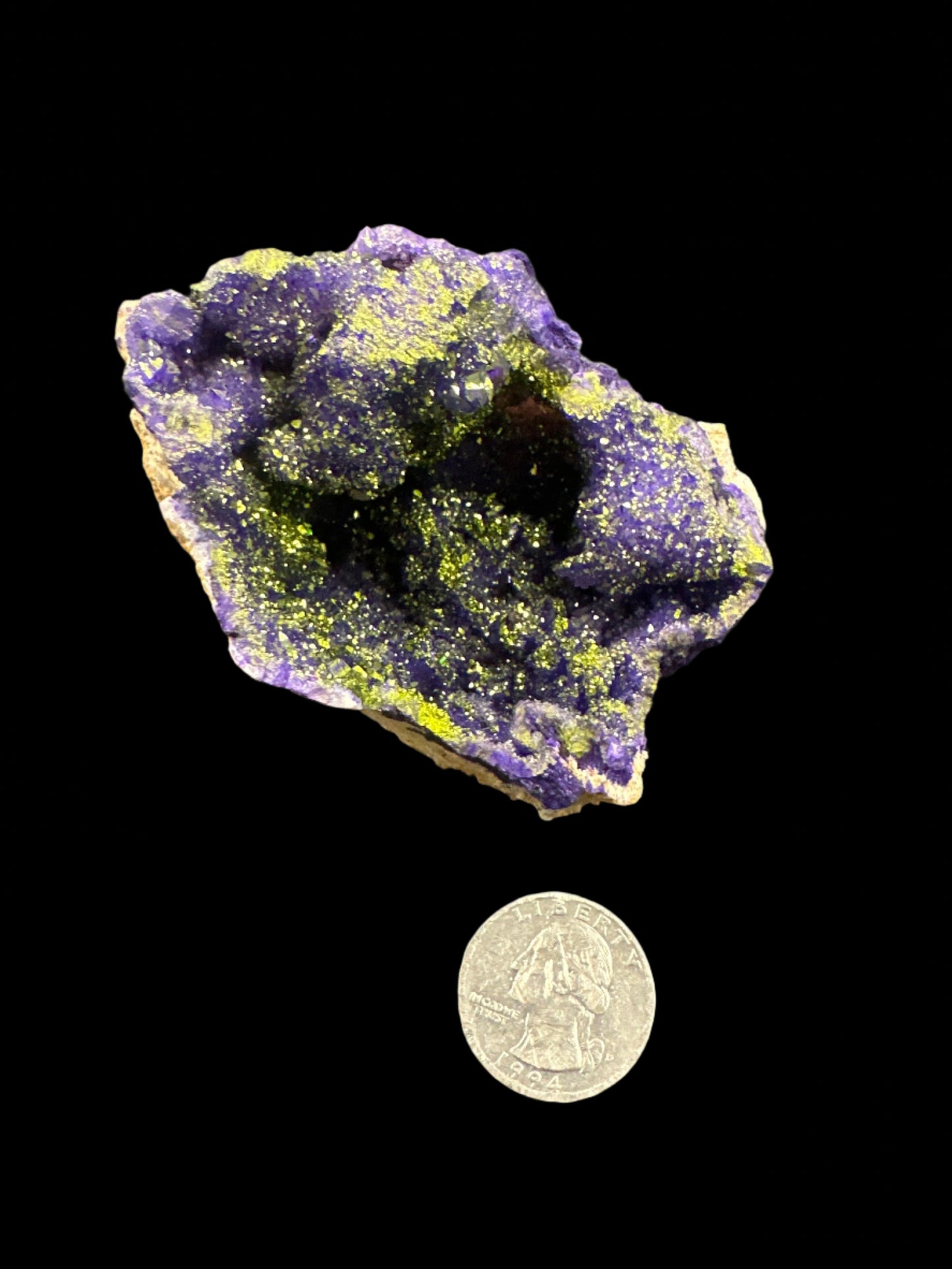 Purple Aura Coated Geode