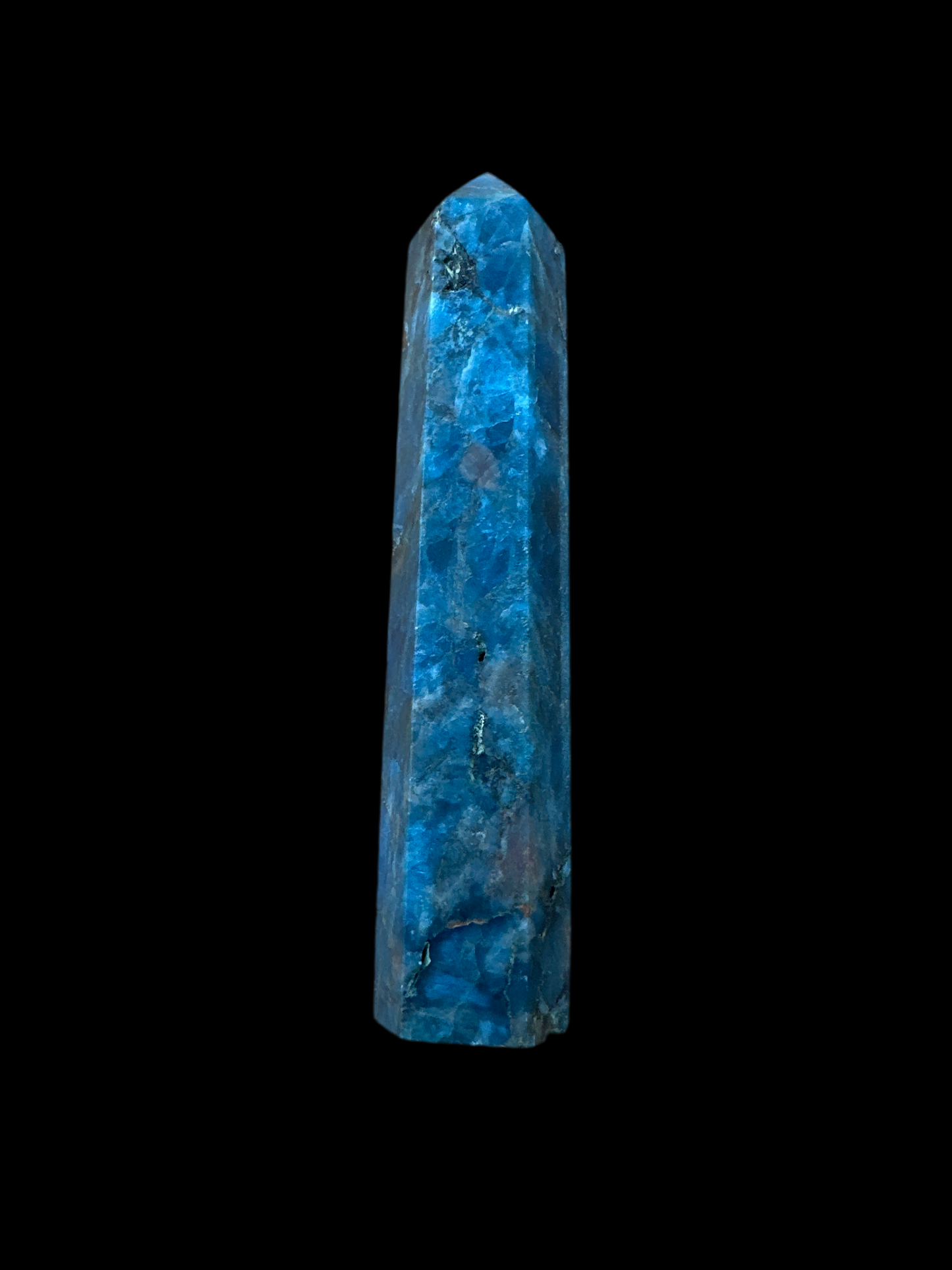 Blue Apatite Tower 4”H