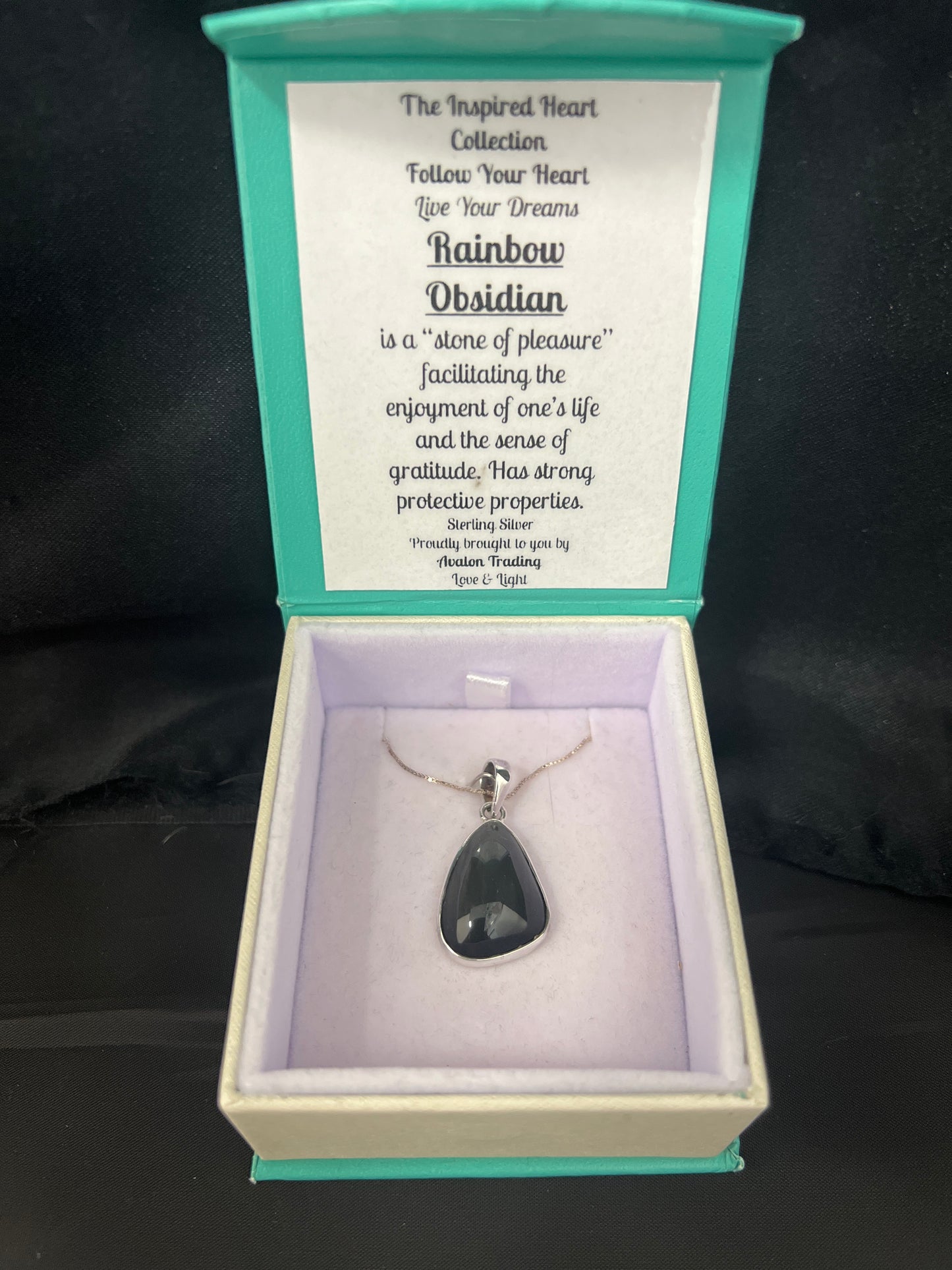 Rainbow Obsidian Necklace