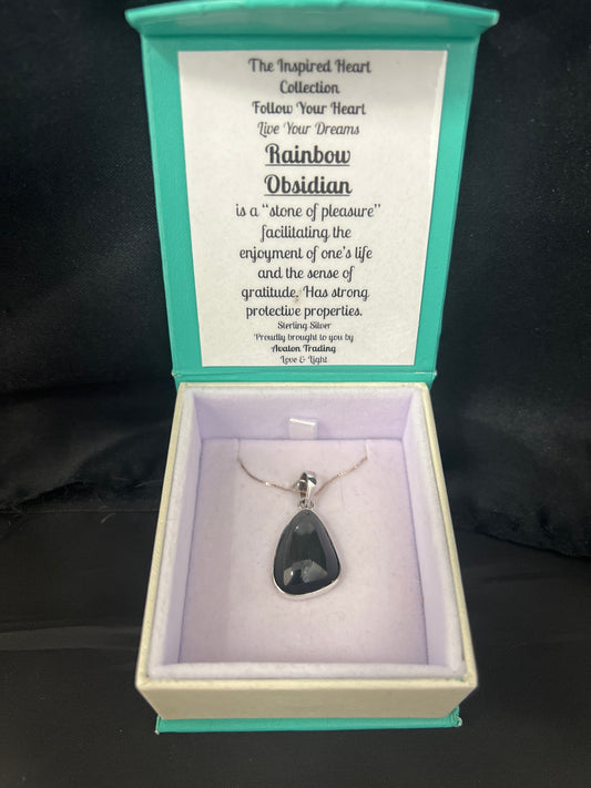Rainbow Obsidian Necklace
