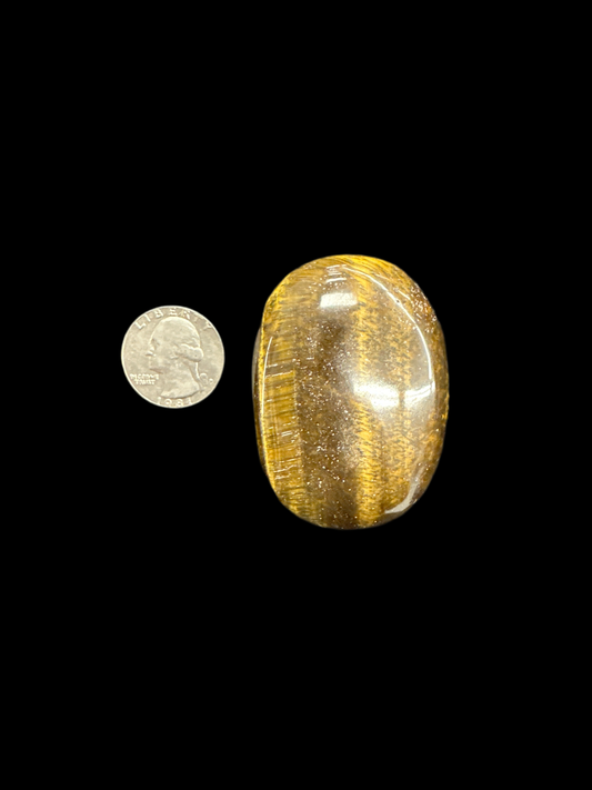 Gold Tigers Eye Palm Stone