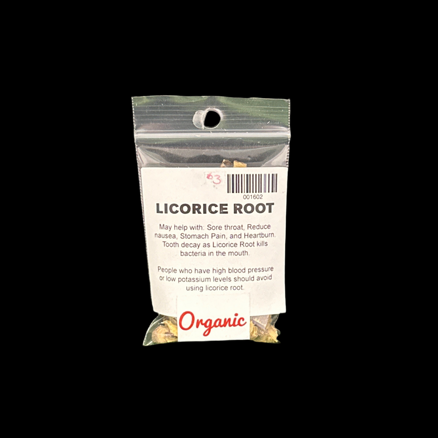 Licorice Root 1/2 oz  (Organic)