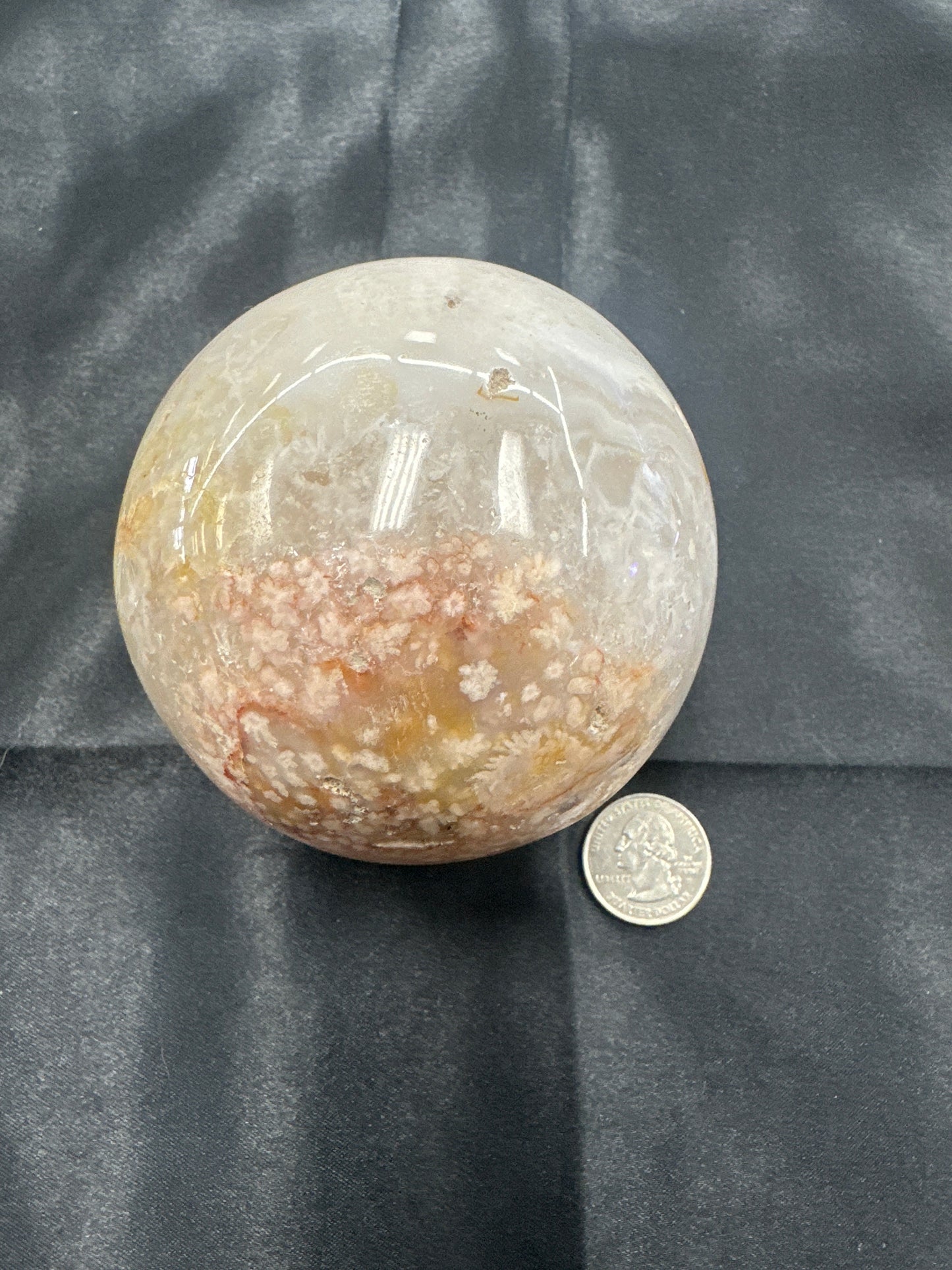 Flower Agate Sphere