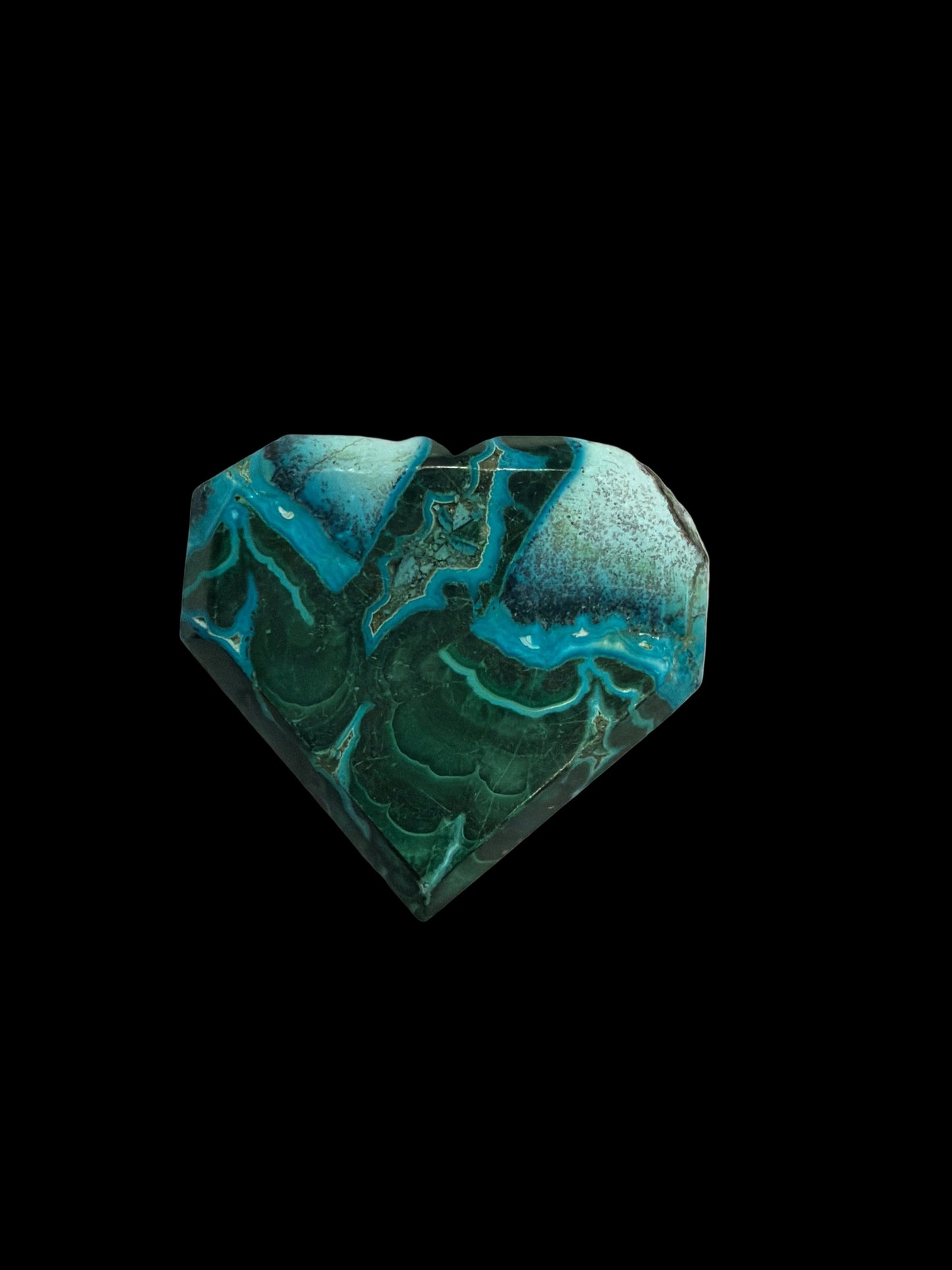 Malachite & Chrysocolla Heart