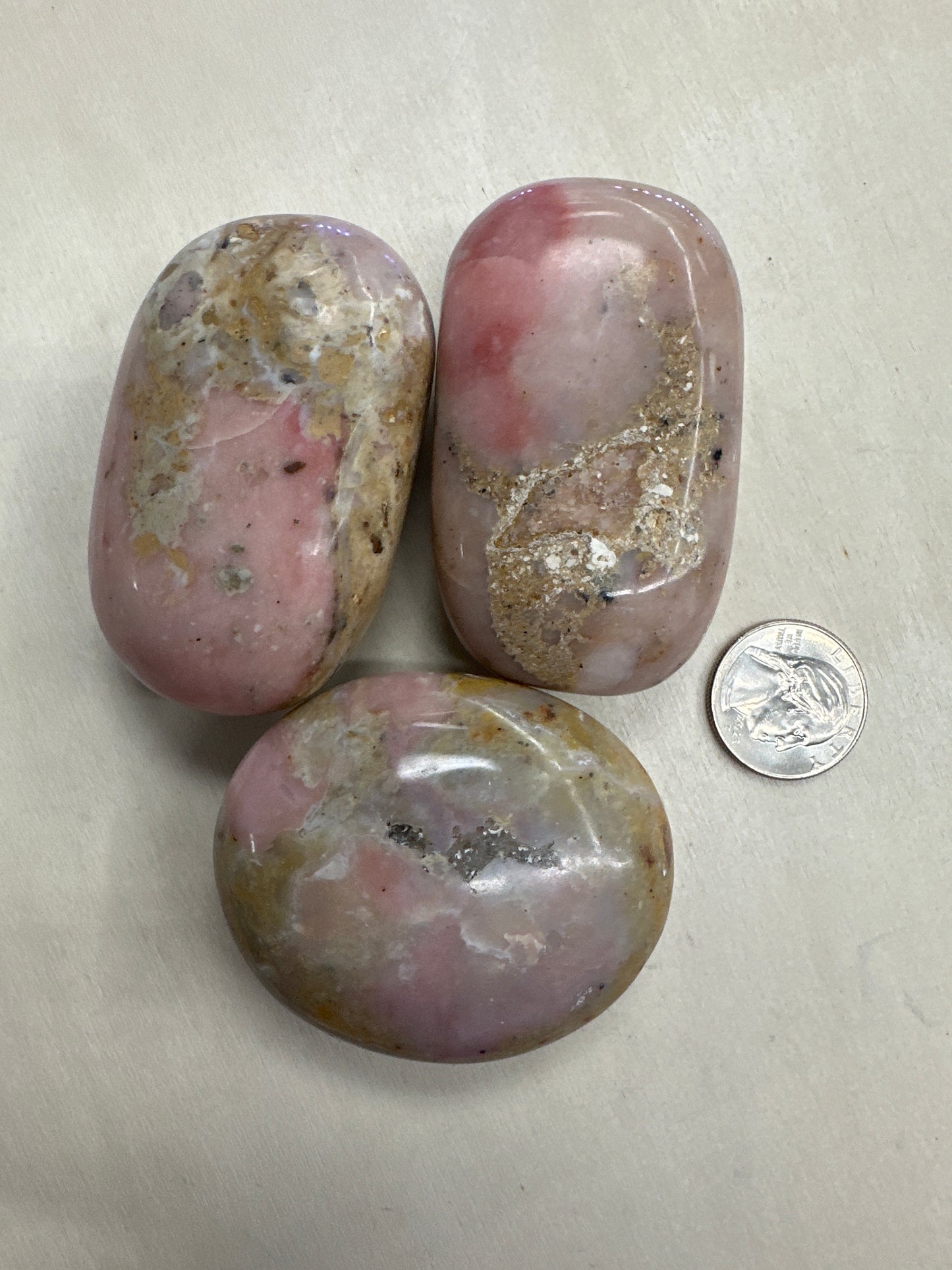 Pink Opal Palm Stone