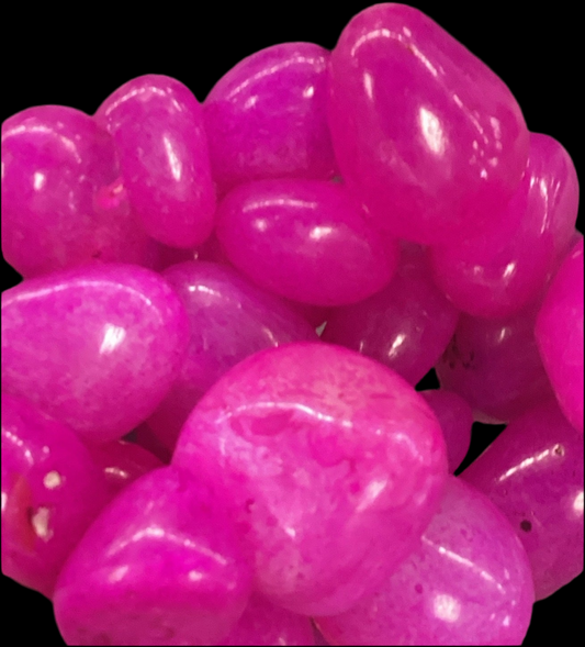 Hot Pink Agate Tumbled