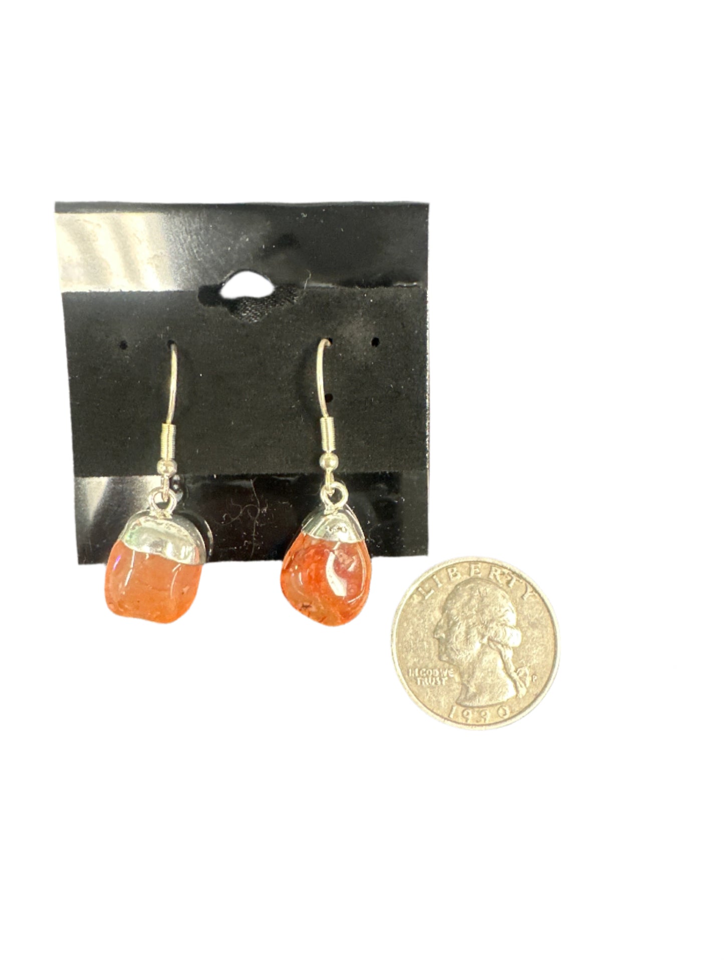 Silver Carnelian Earrings