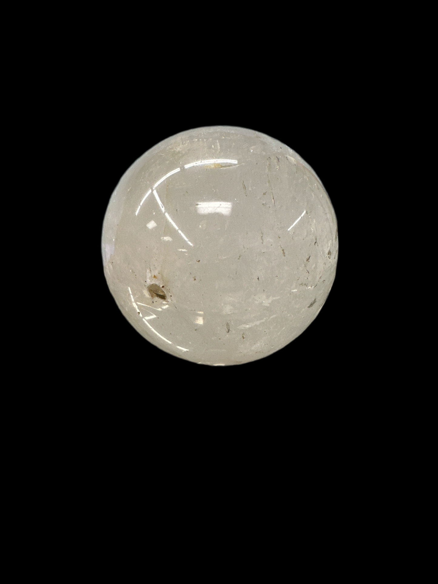 Clear quartz sphere