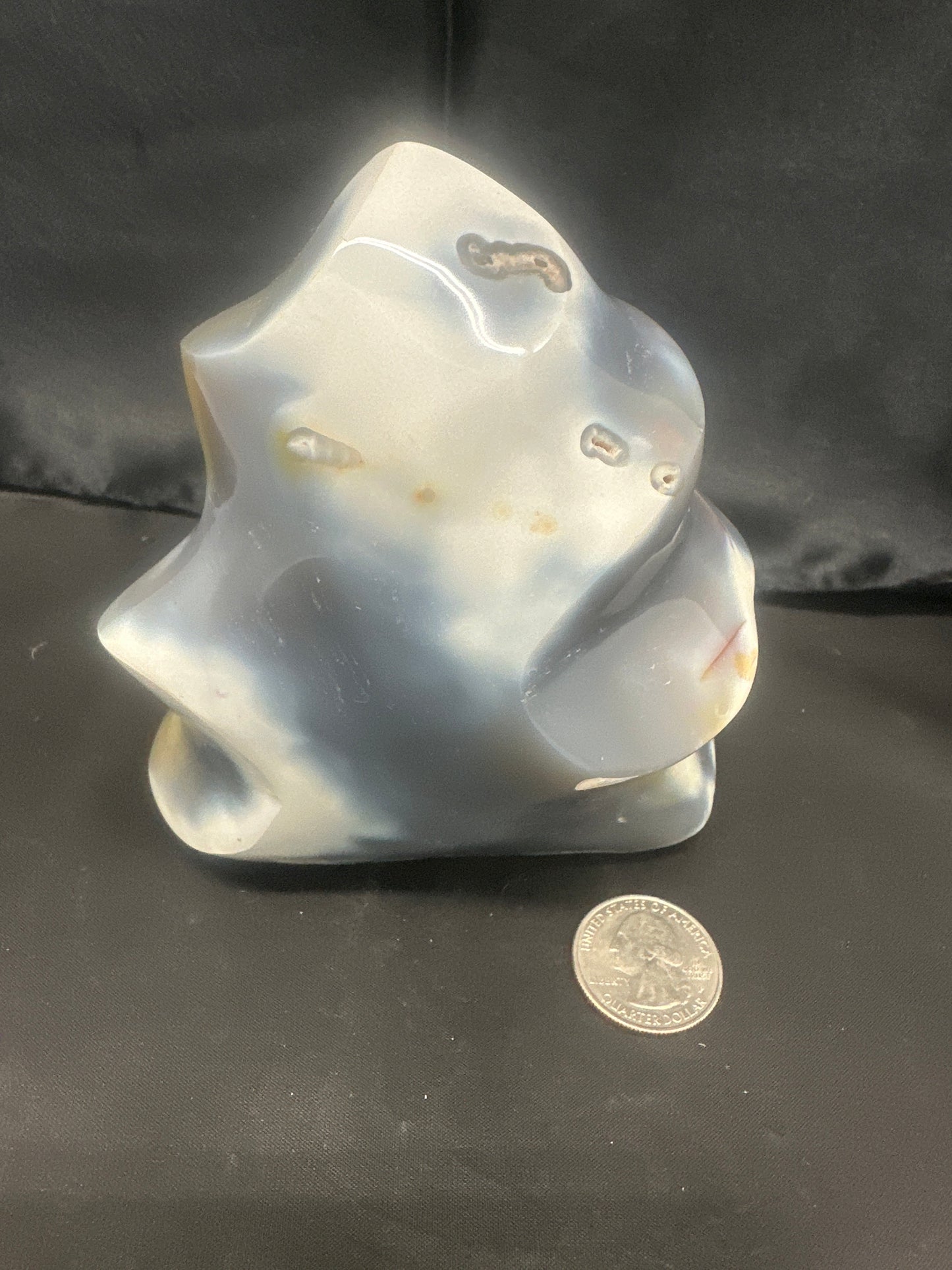Orca Agate Flames