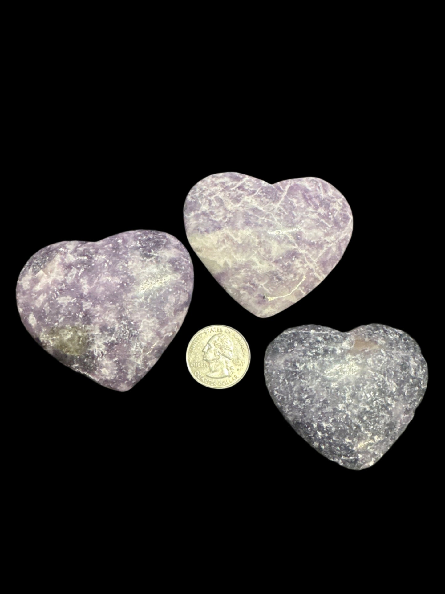 Lepidolite heart
