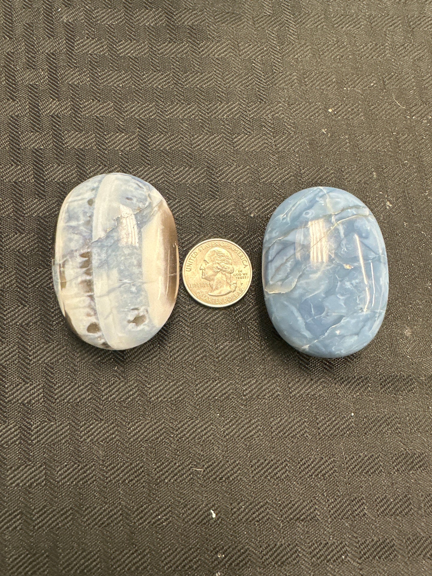 Blue Opal Palm Stone