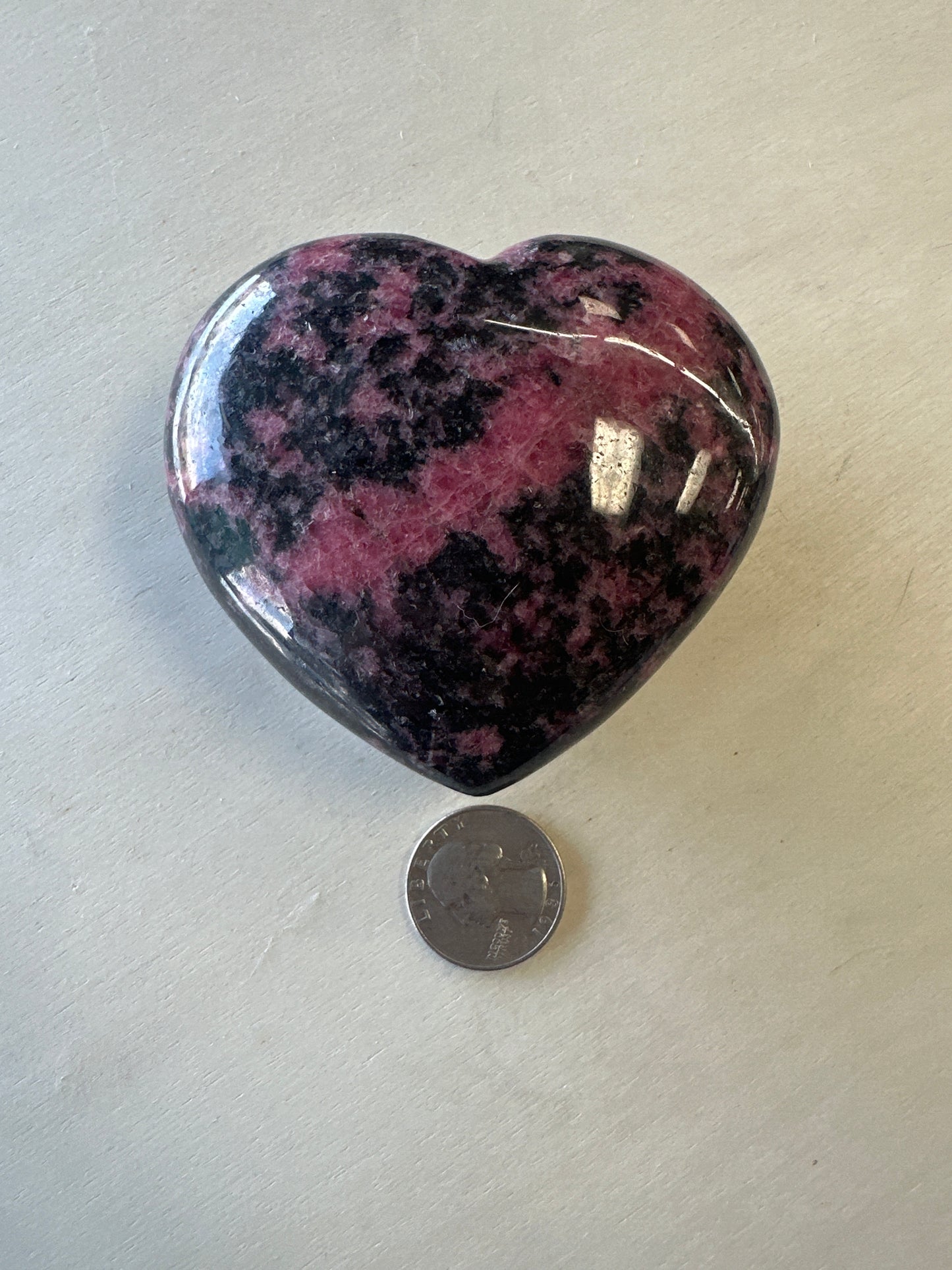 Rhodonite Heart