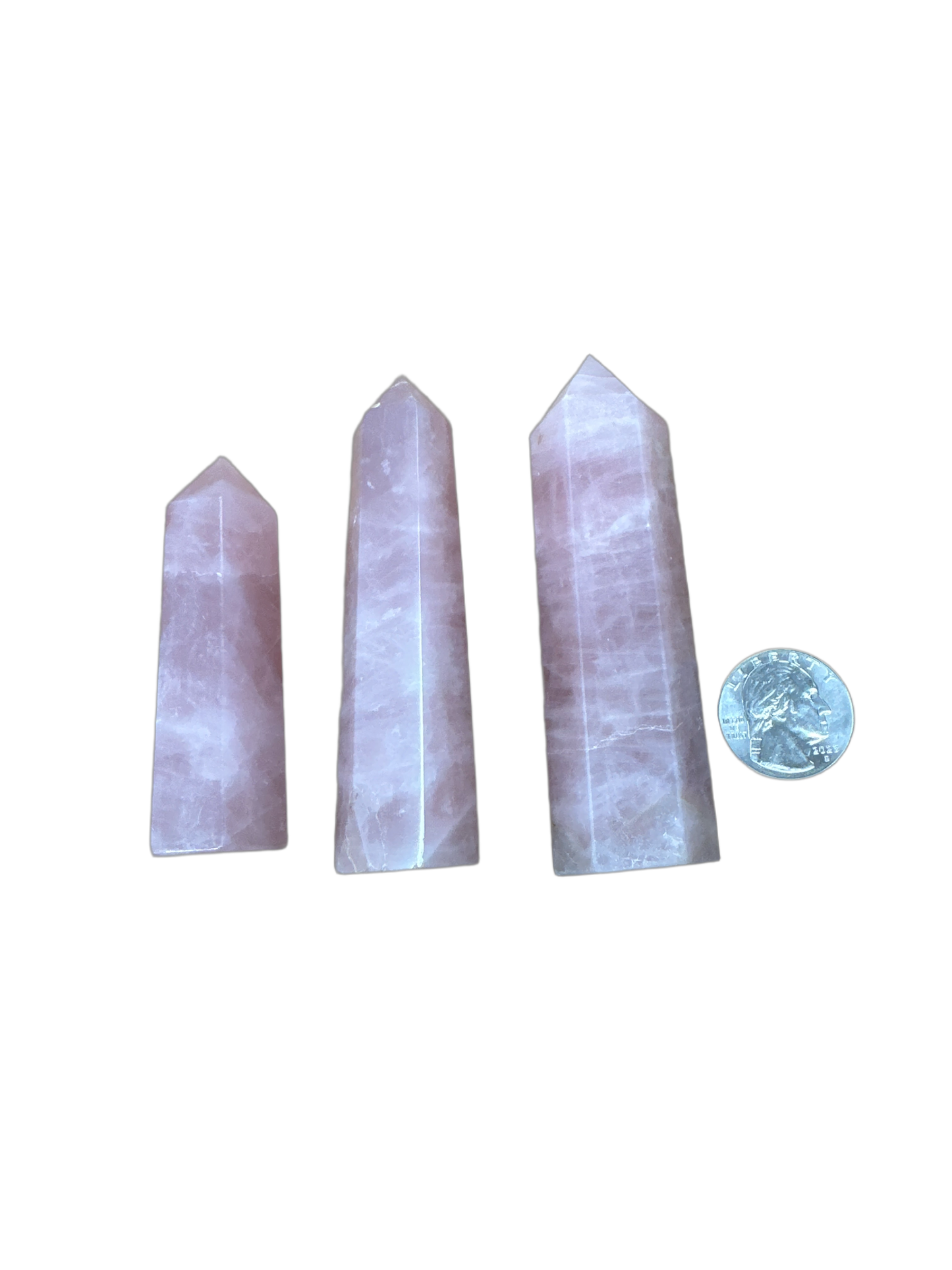 Rose Quartz Tower 4”H