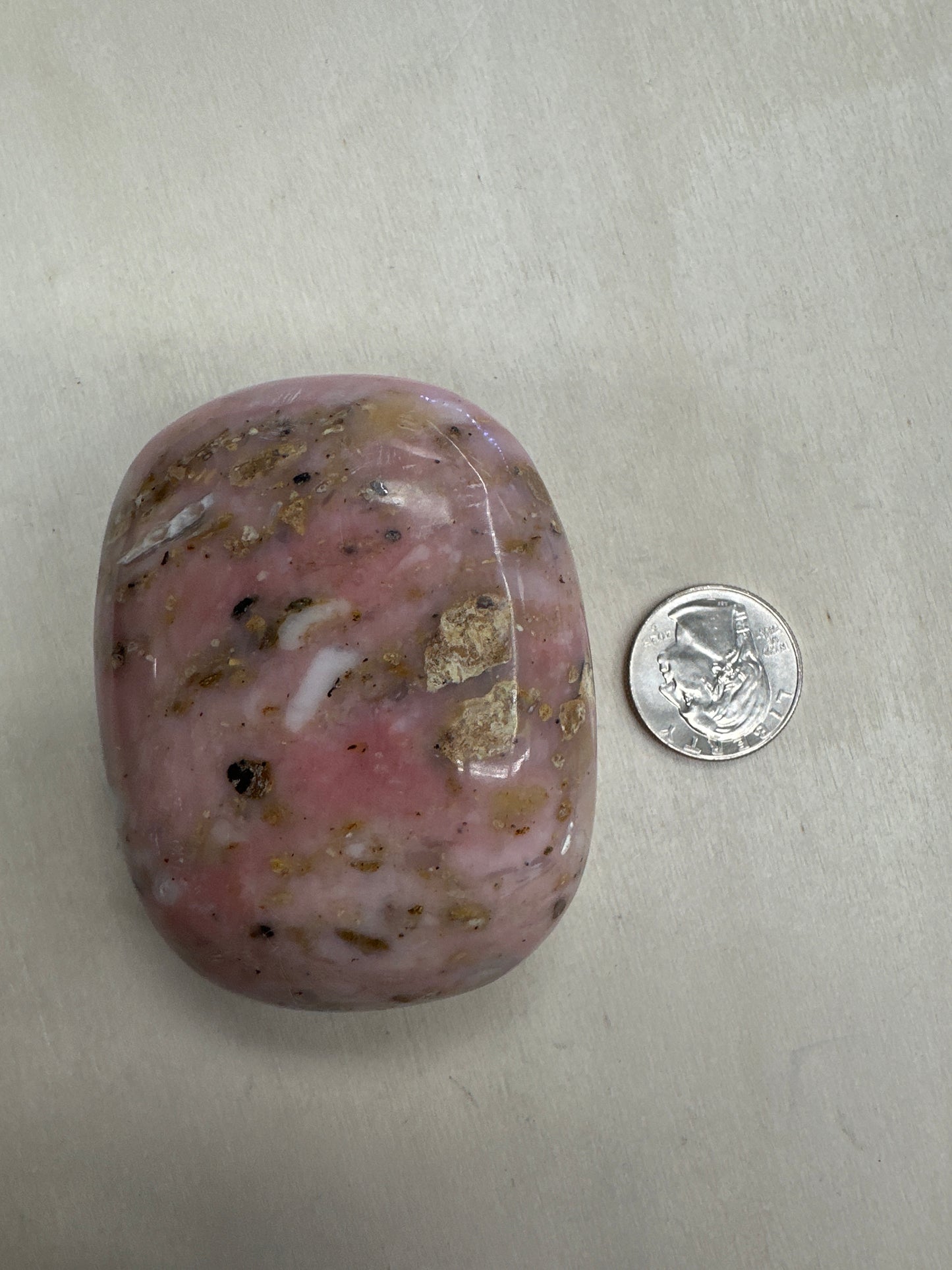 Pink Opal Palm Stone