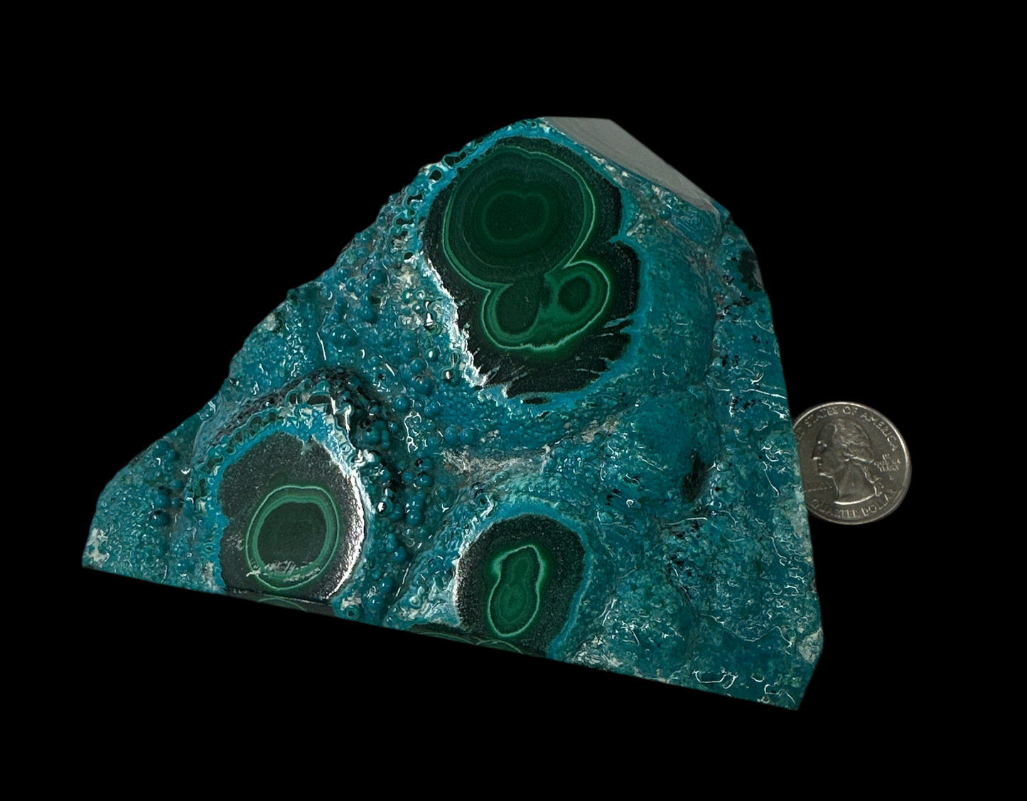 Malachite Chrysocolla tower