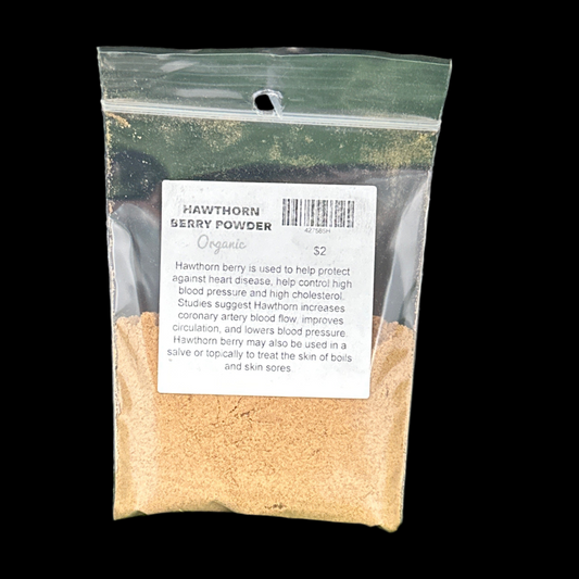 Hawthorne Berry Powder 1/2 oz (Organic)