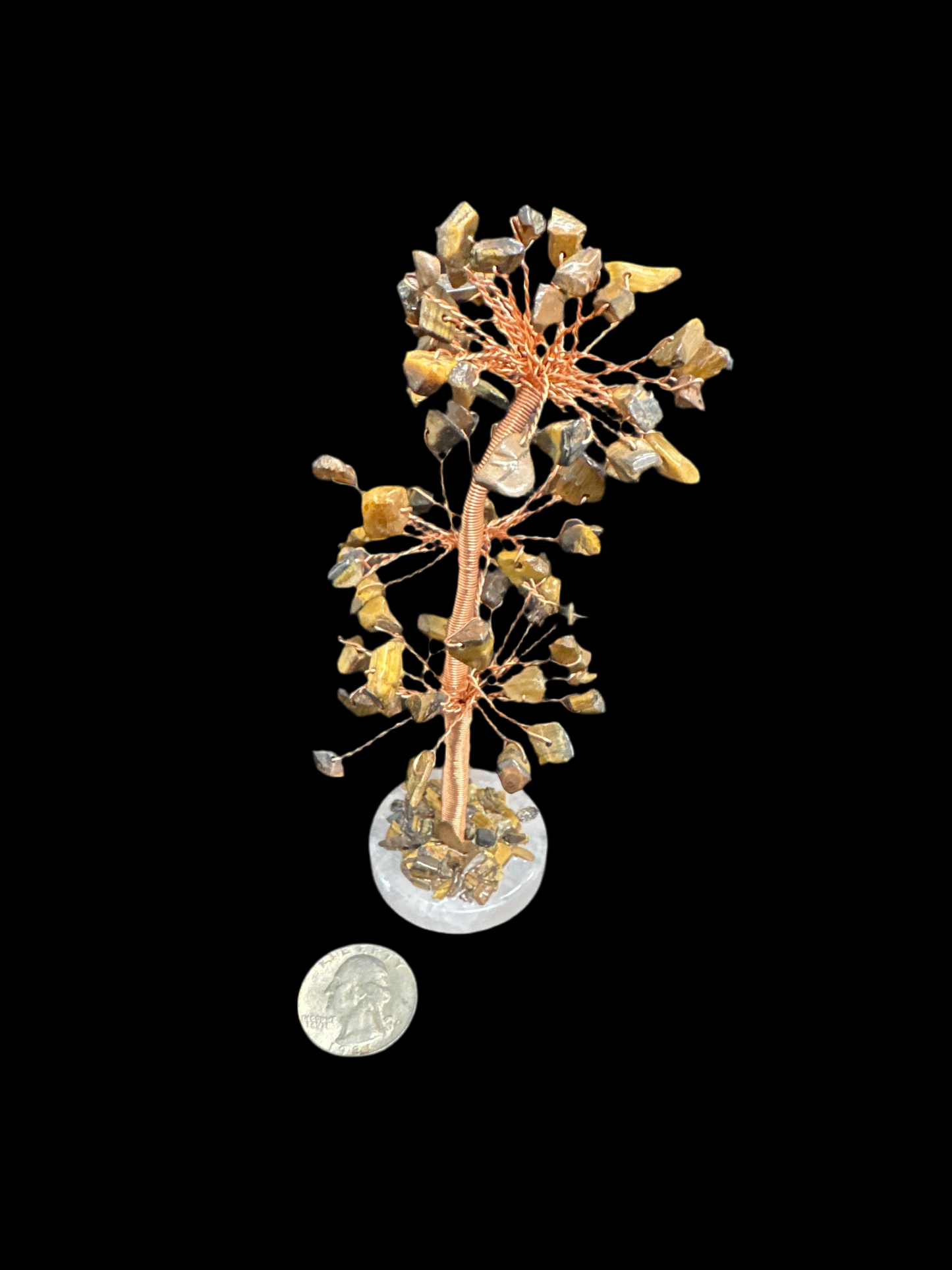 Gemstone tree W/ Rose Quartz base
