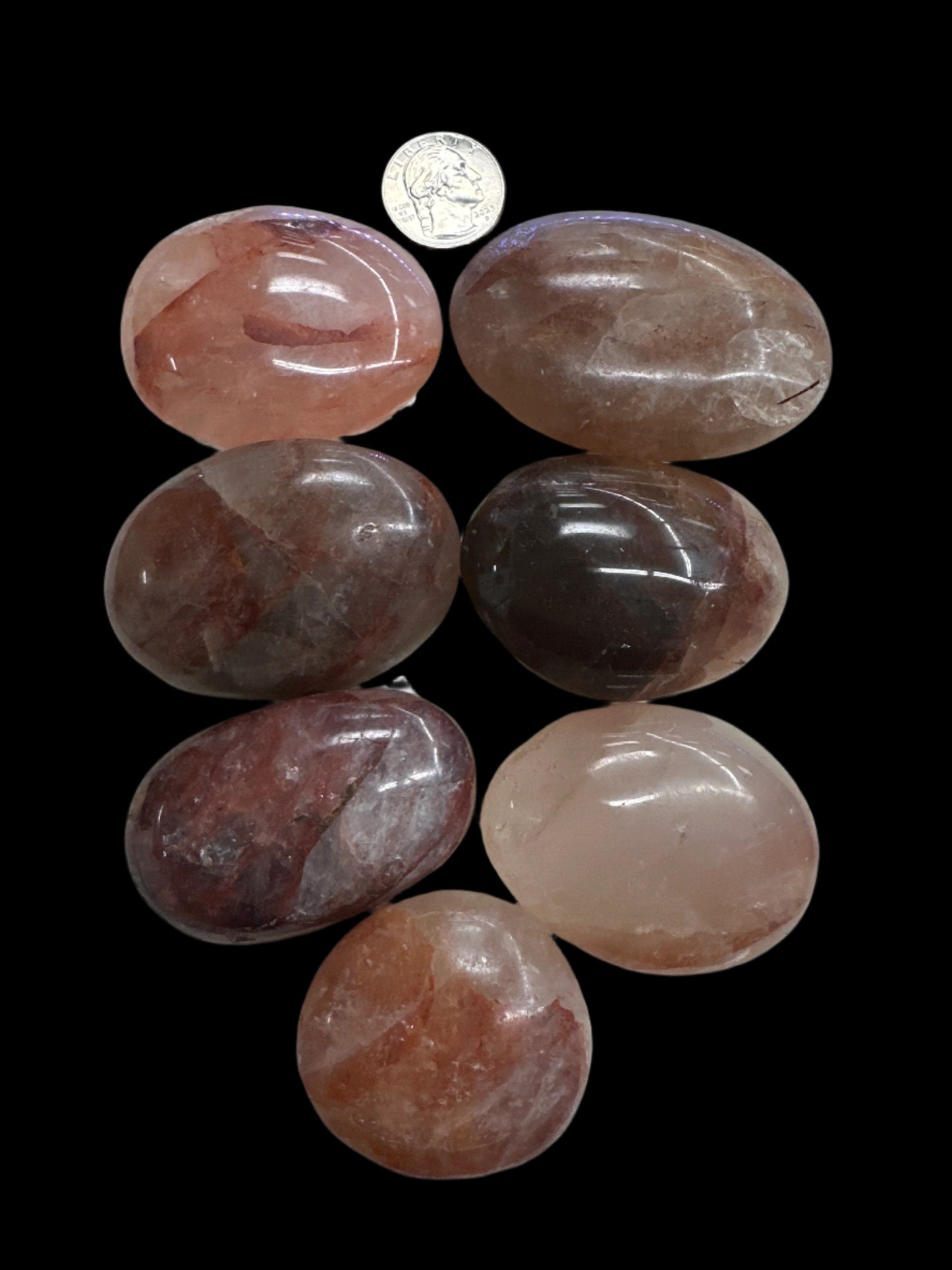 Crimson Moon Healer Palm Stone