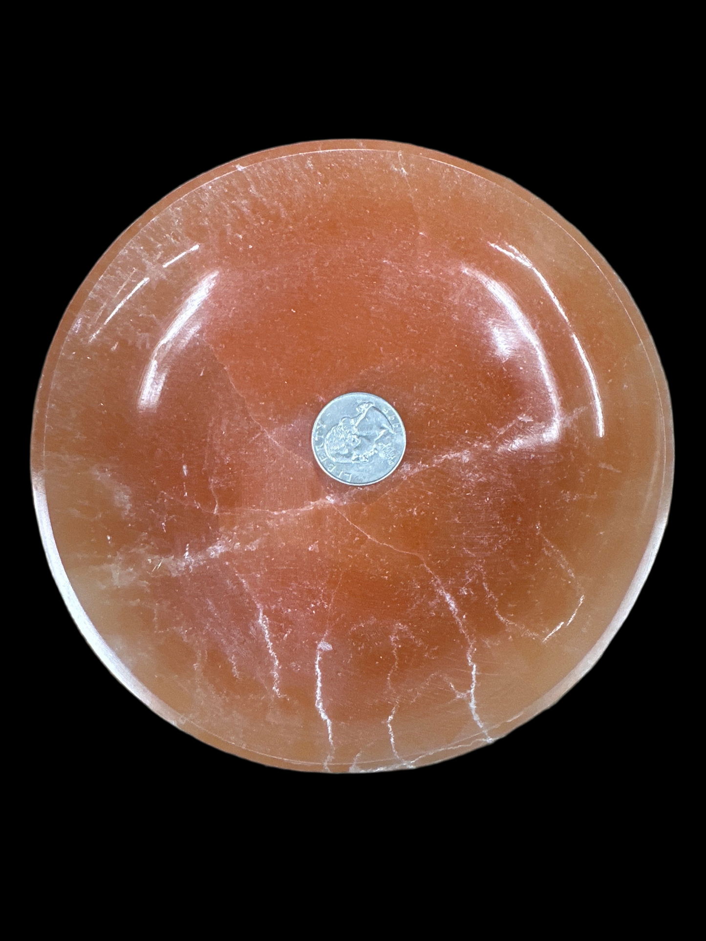 Large round selenite bowl