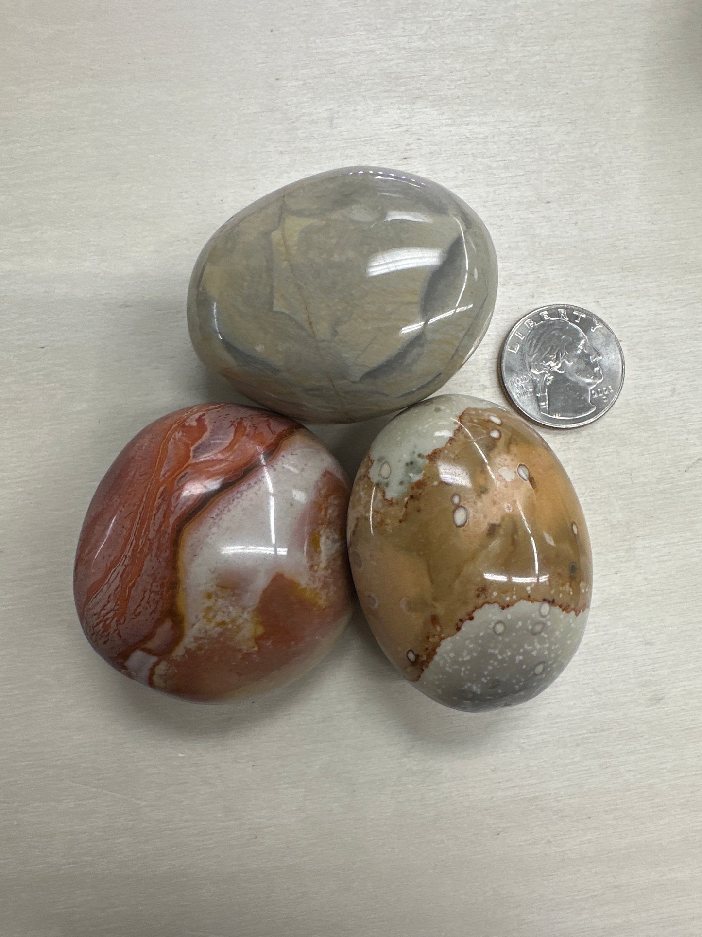 Polychrome Jasper Palm Stone