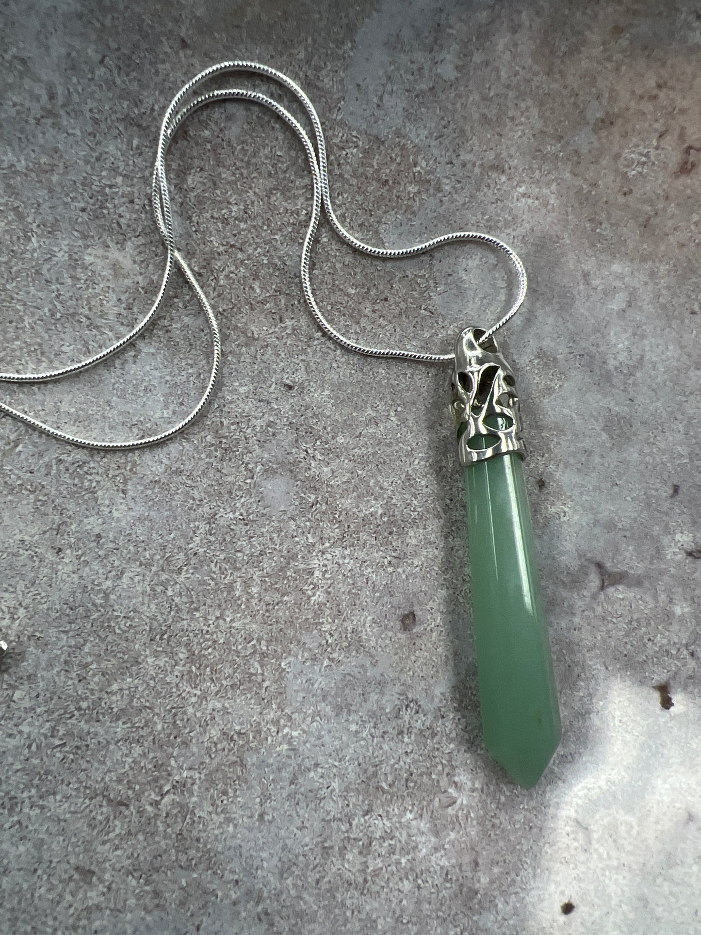 Large Gemstone Point necklace