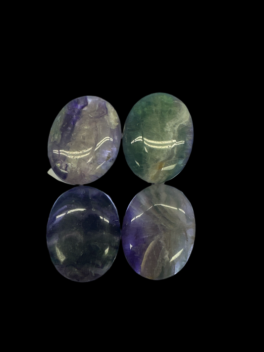 Rainbow Fluorite Palm Stone