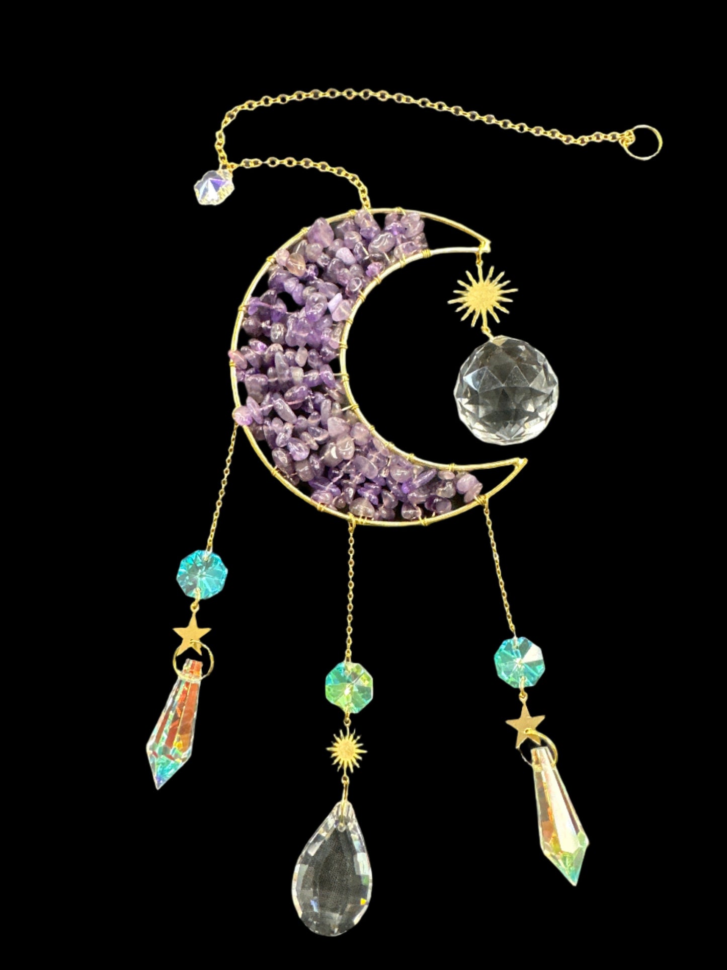 Crystal Moon Suncatcher