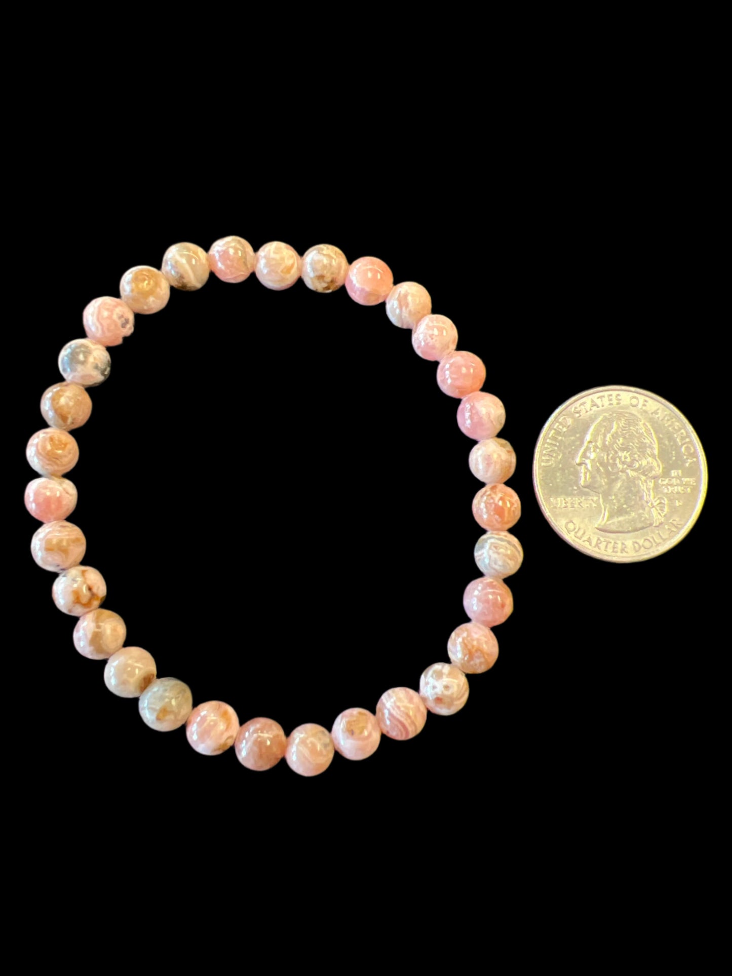 Rhodochrosite 5-6mm bracelet