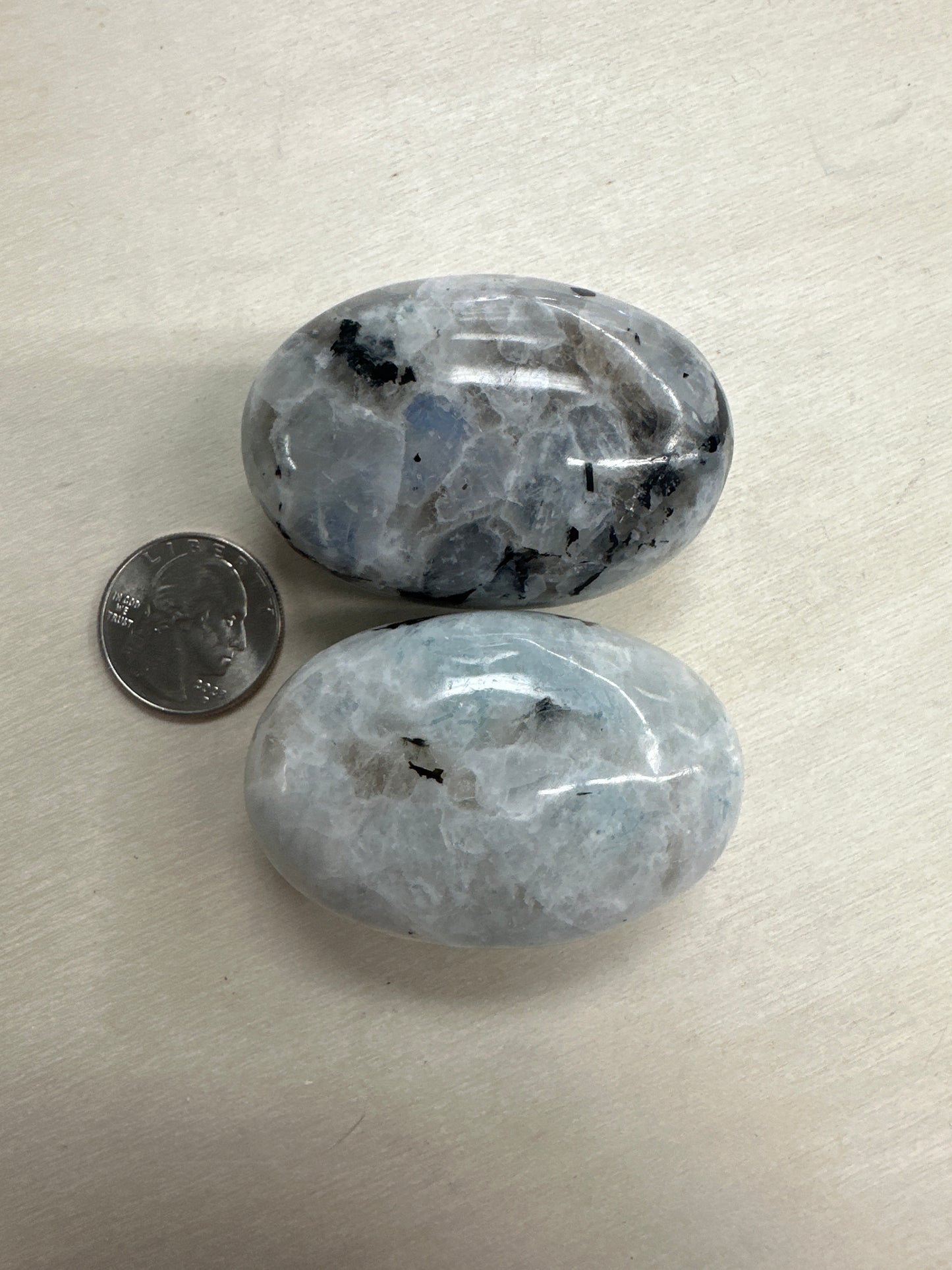 Rainbow Moonstone Palm Stone