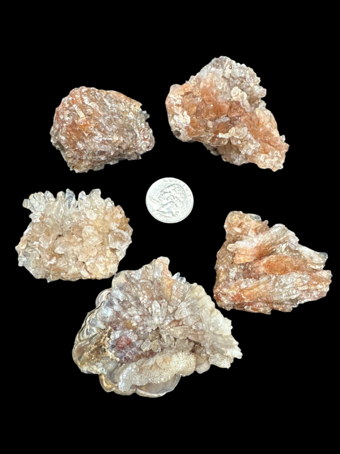 Dimensional quartz clusters