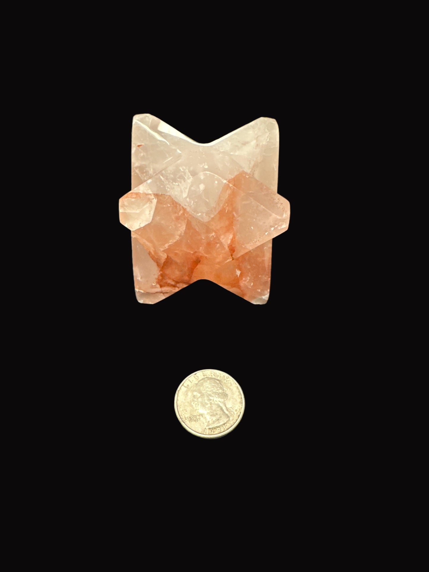 Crimson Moon Healer Quartz Merkaba