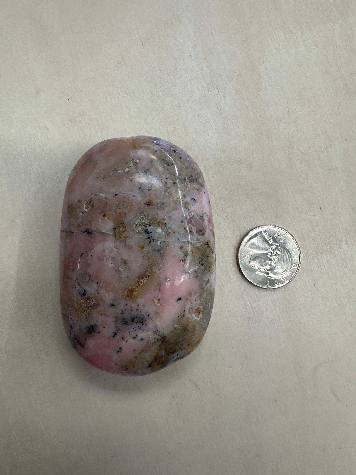 Pink Opal Palm Stone