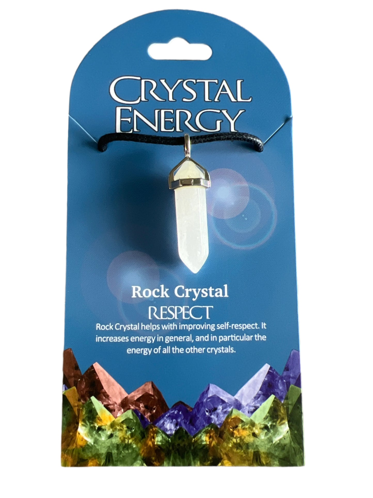 Crystal Energy Pendant: Rock Crystal (Respect)