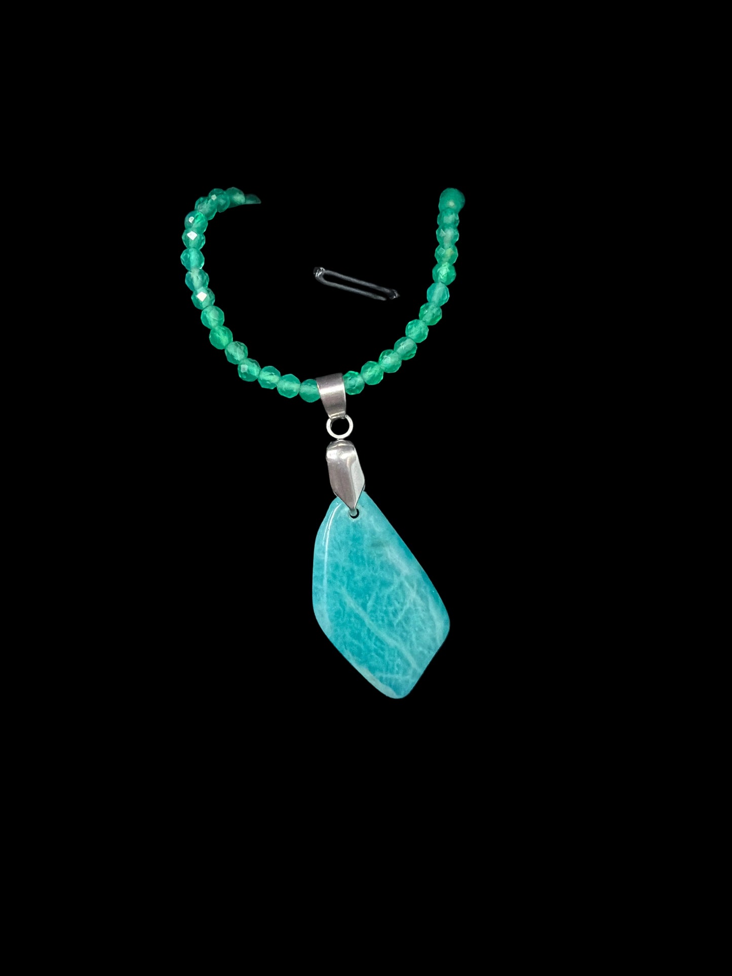 Amazonite & Green Agate Necklace
