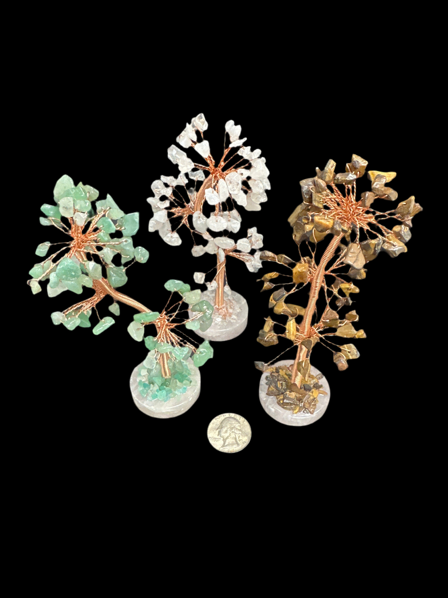Gemstone tree W/ Rose Quartz base