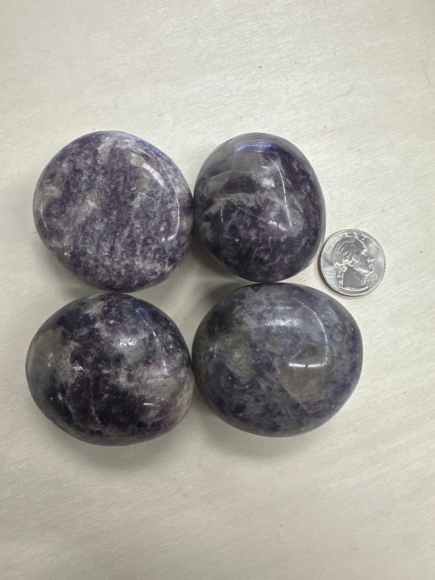 Lepidolite Palm Stone