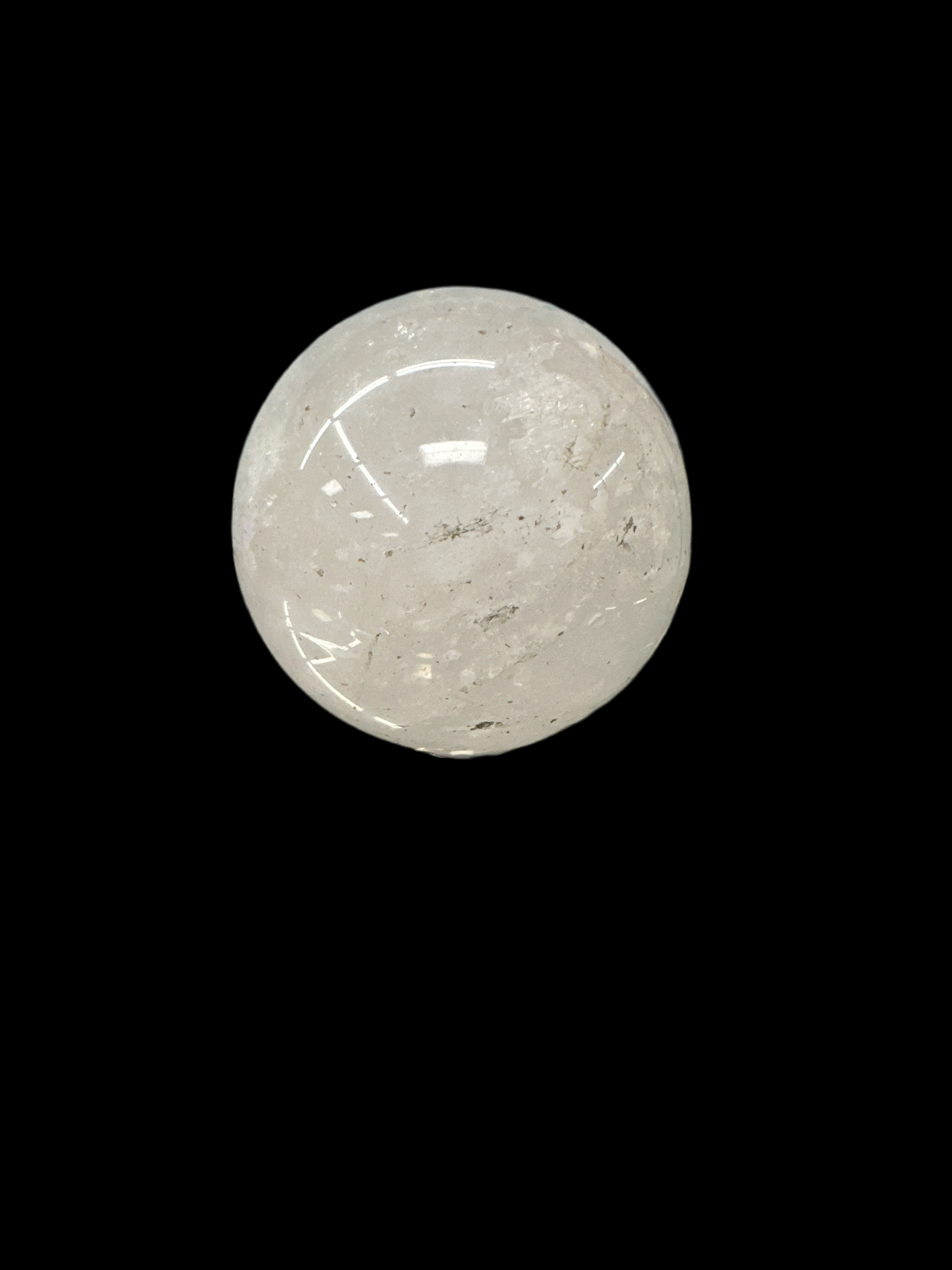 Clear quartz sphere