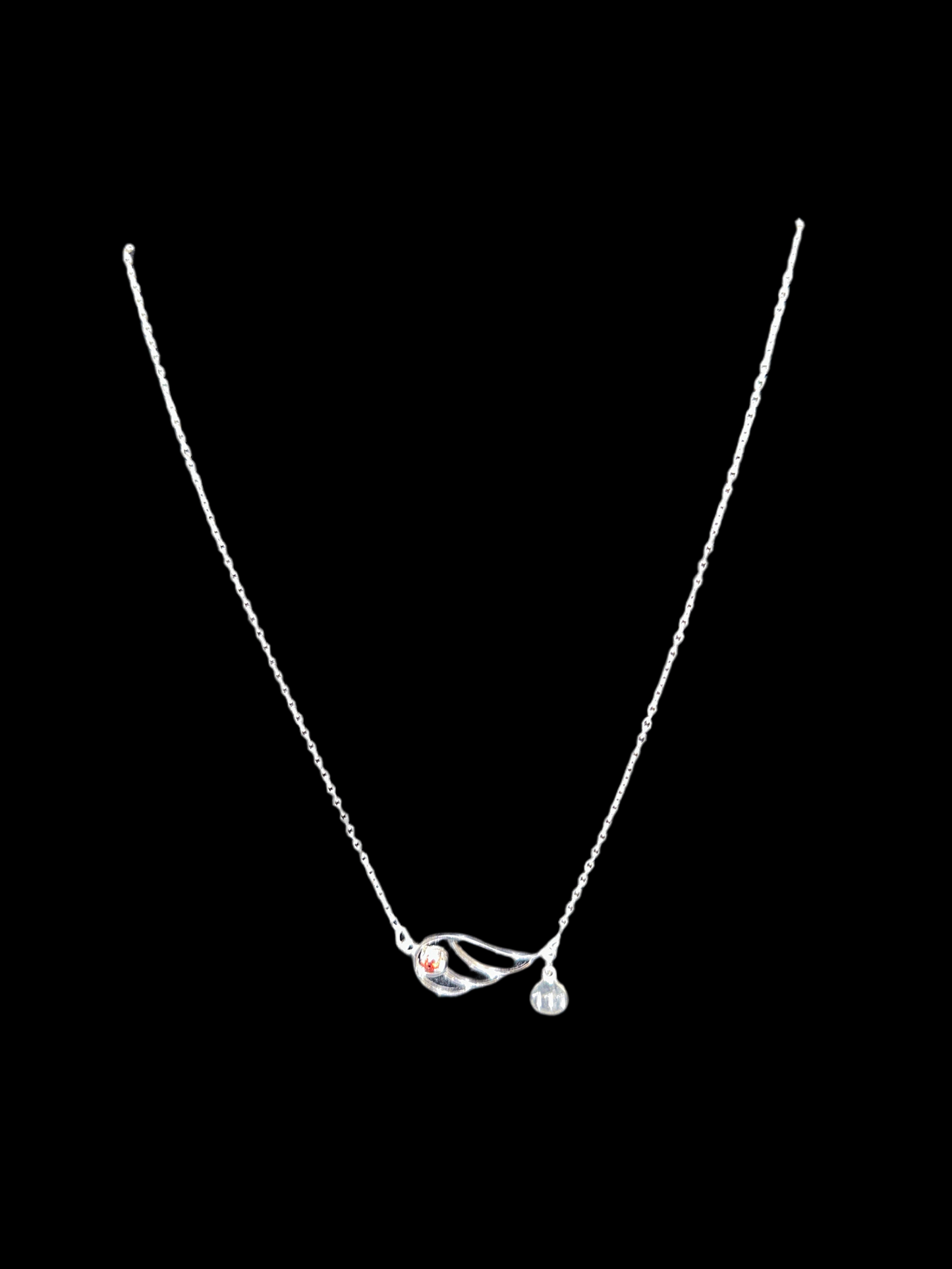 Silver Angel Number Necklace