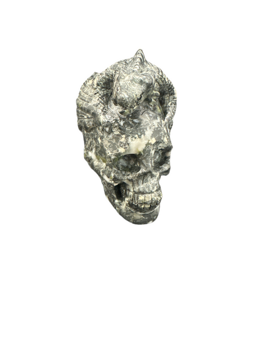 Orthoclase Skull W/ Dragon