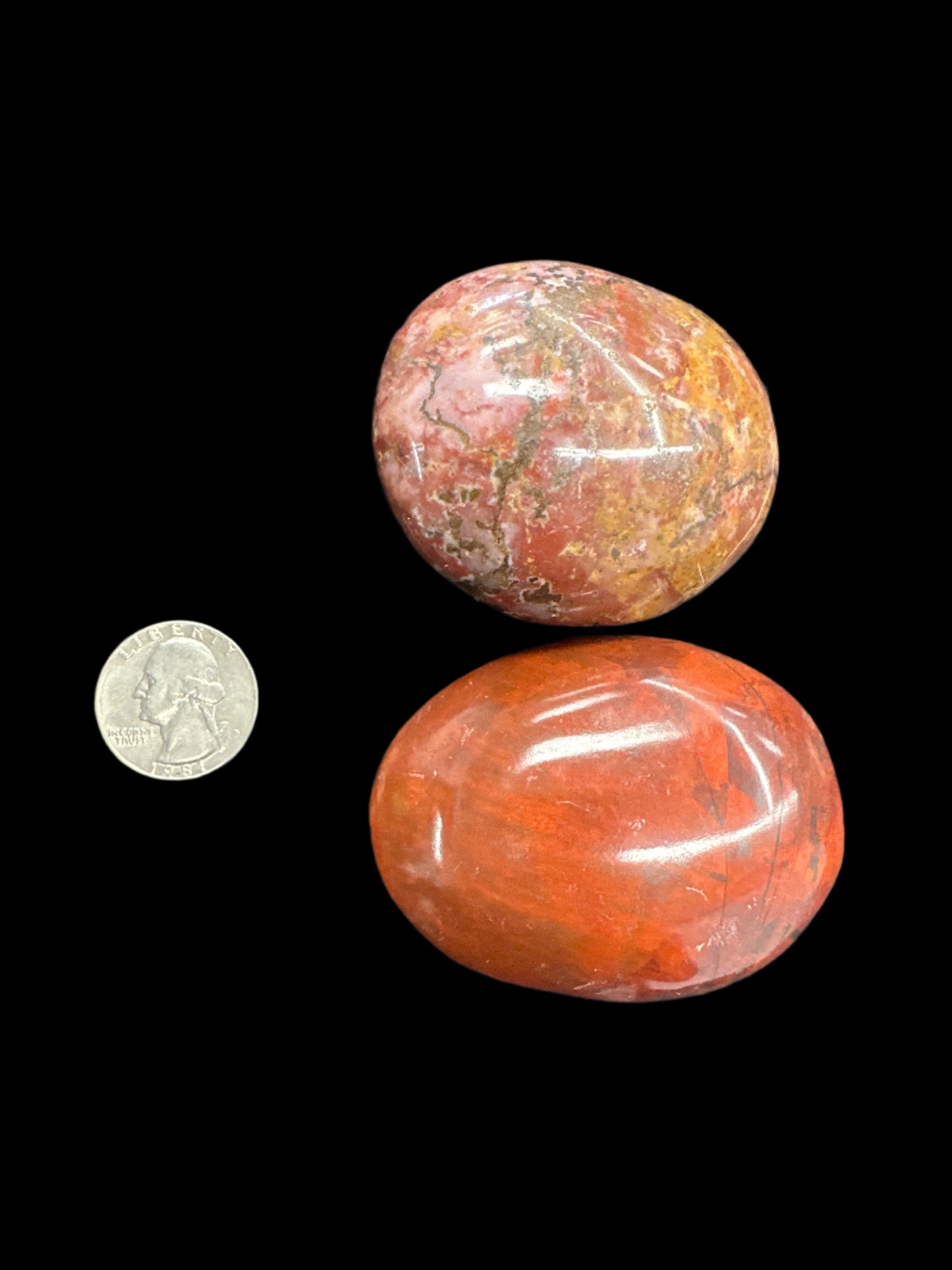 Red Jasper Palm Stones