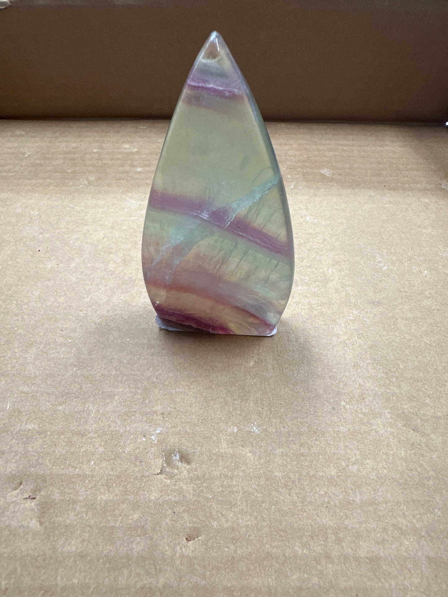 Smooth Rainbow Fluorite Flame