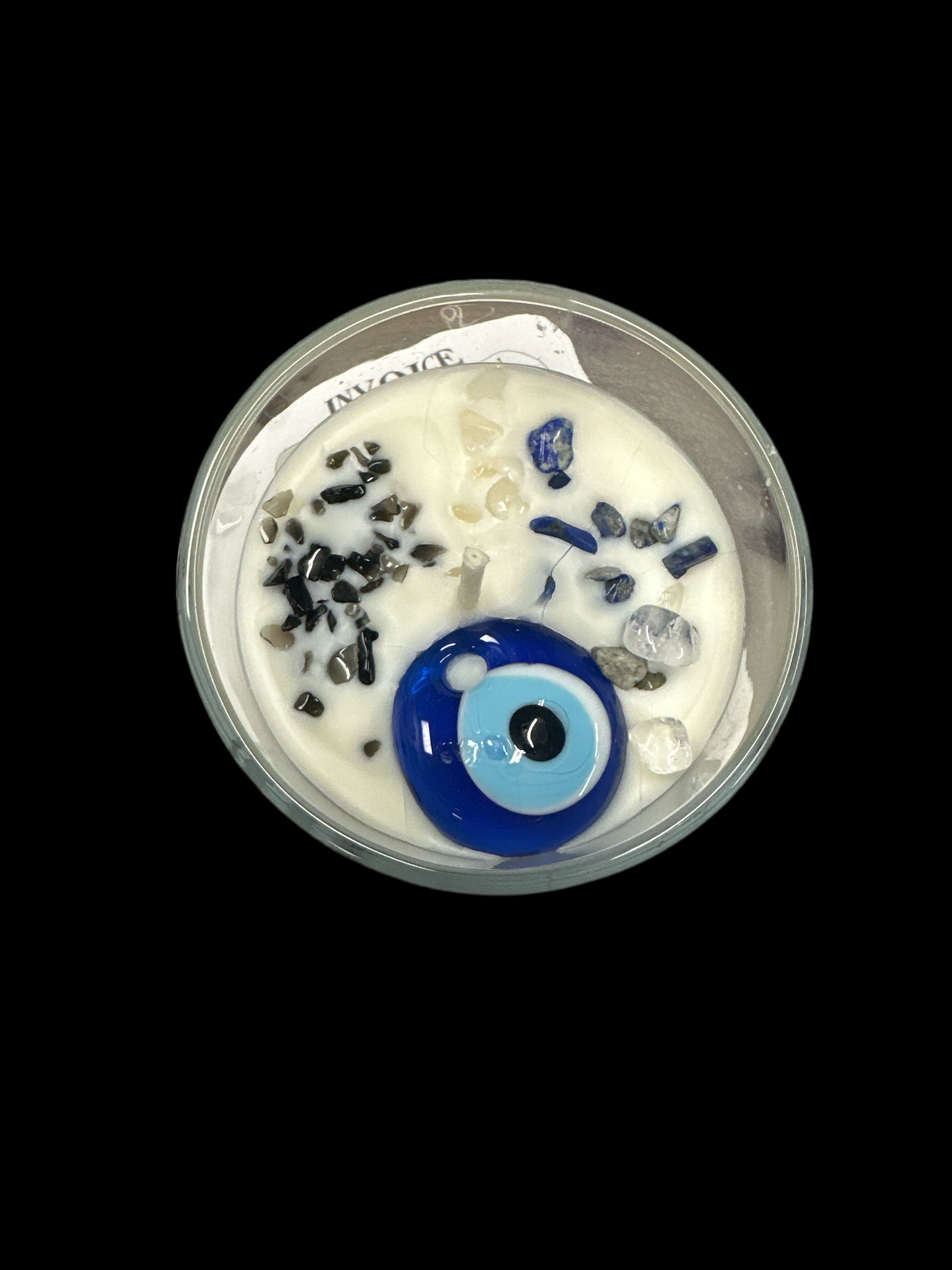 Evil Eye Glass Candle